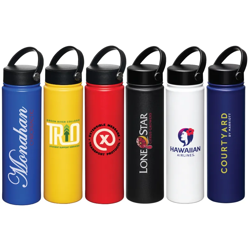 Insulated Water Bottle Wide Mouth Vacuum Steel - 24 oz