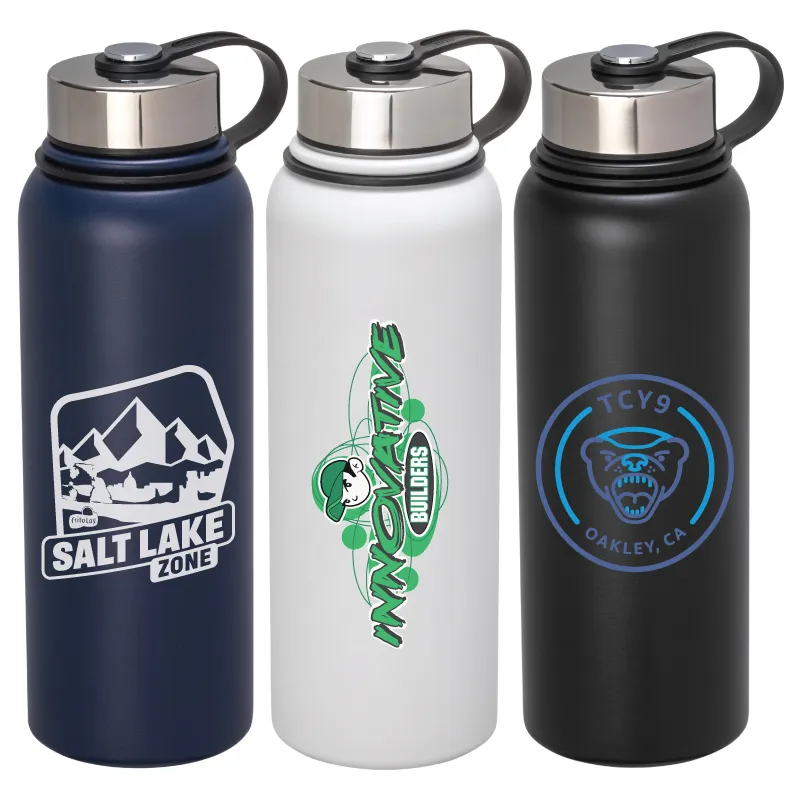 Insulated Water Bottle with Loop Handle - 40 oz