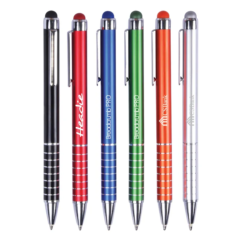 Aluminum Stylus Pen Twist Action Laser Engraved - 5 in