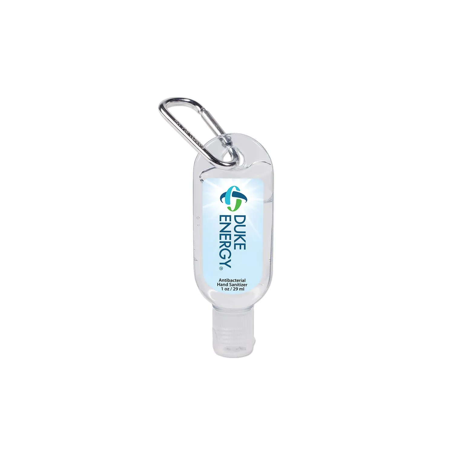 Hand Sanitizer with Carabiner Clip Portable Gel - 1 oz