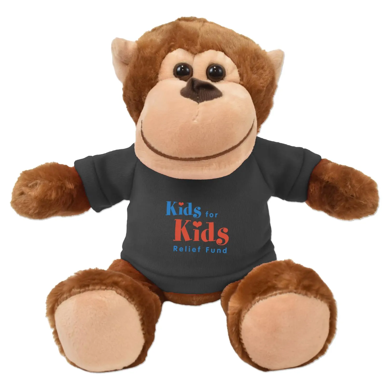 Plush Monkey Milo Brown Soft Cuddly Polyester - 11 in - product view 4