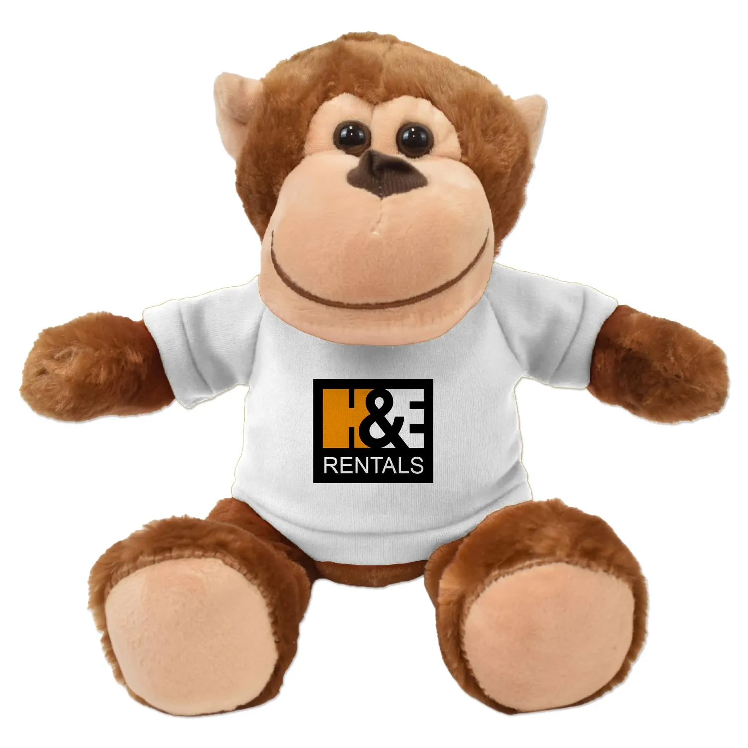 Plush Monkey Milo Brown Soft Cuddly Polyester - 11 in - product view 10