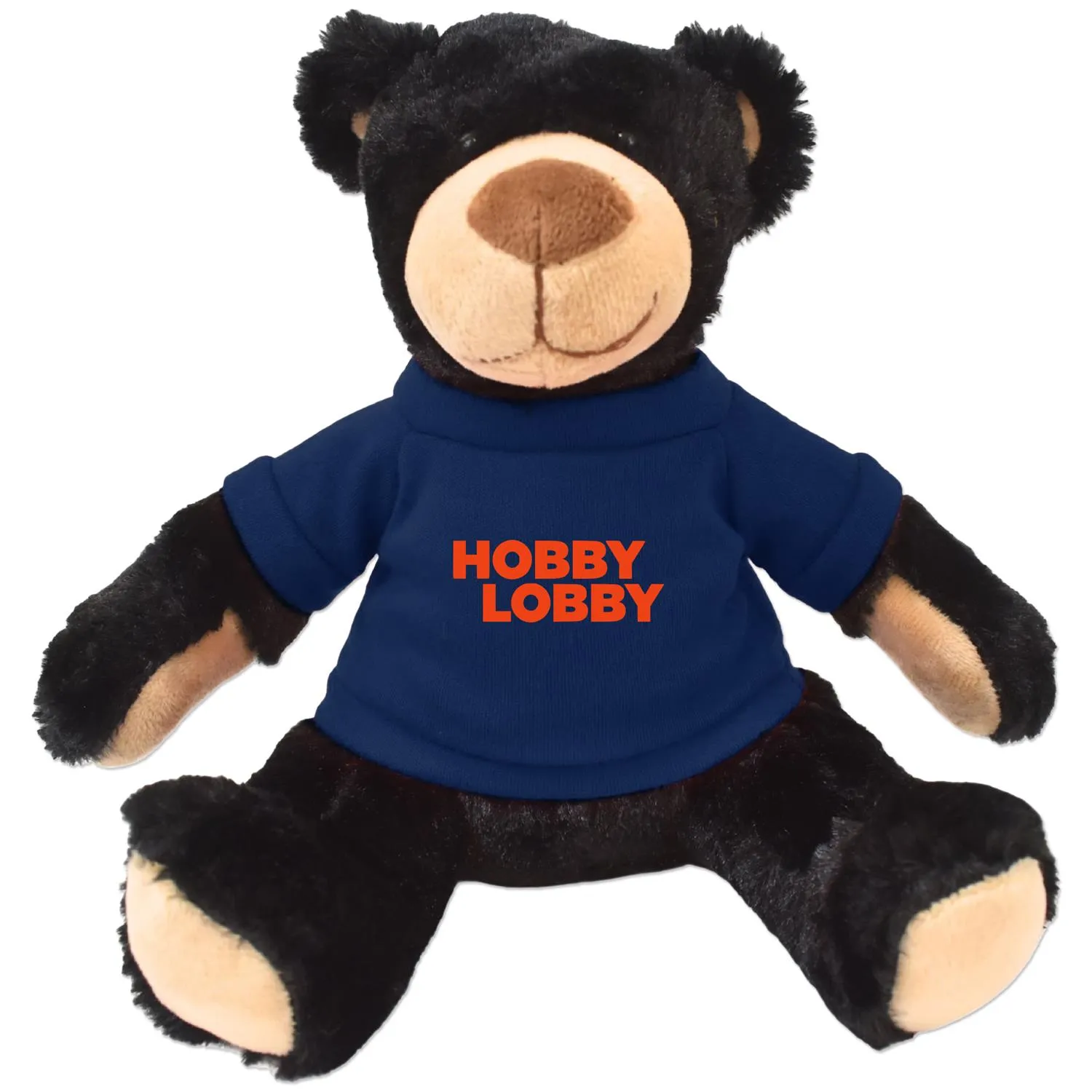 Plush Bear Rufus Black Huggable Soft Polyester - 11 in - product view 6