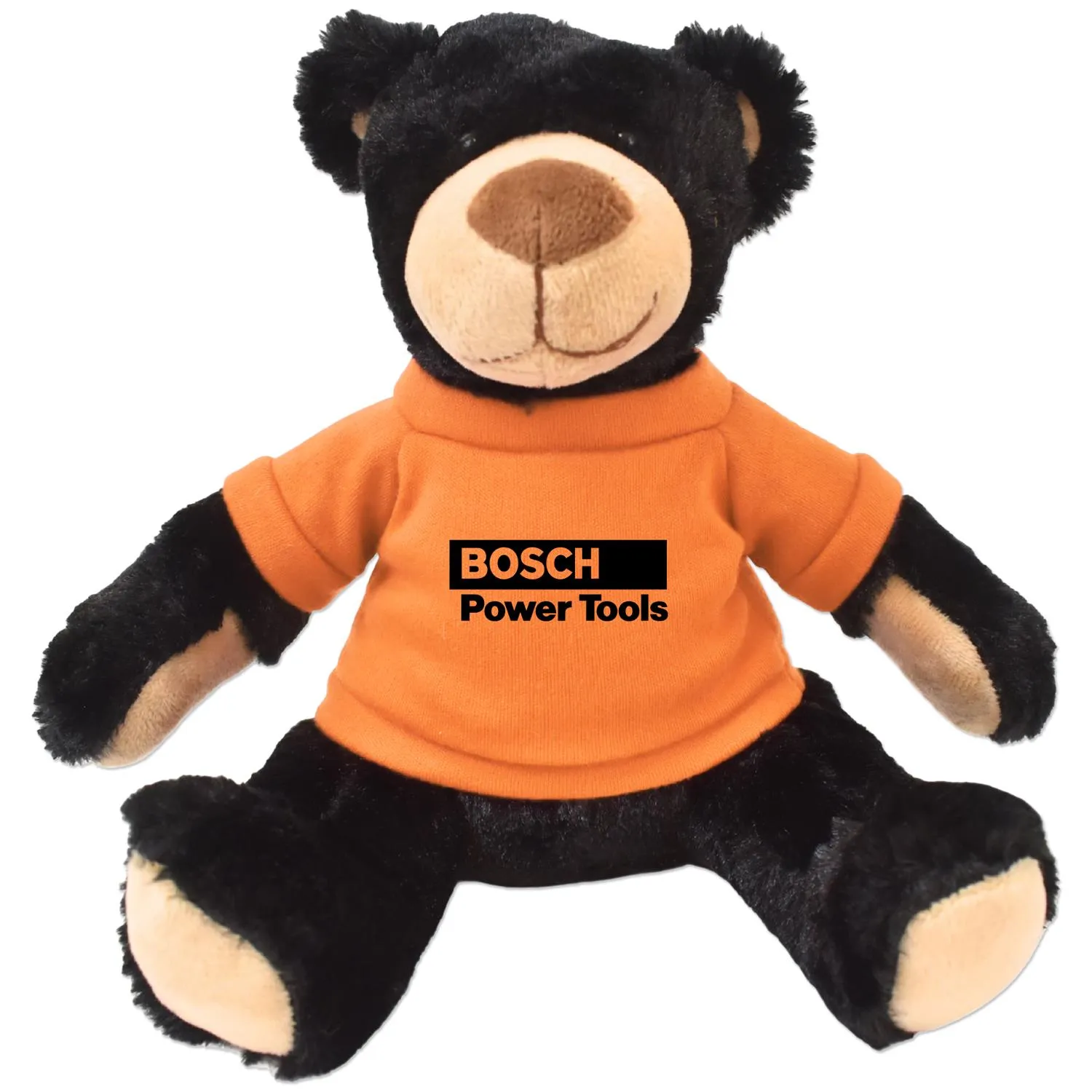 Plush Bear Rufus Black Huggable Soft Polyester - 11 in - product view 7