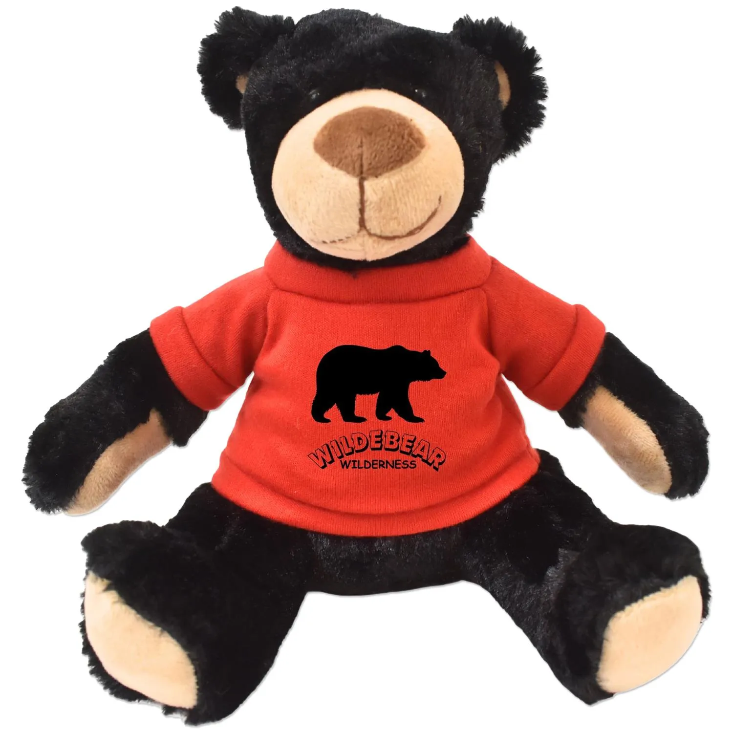Plush Bear Rufus Black Huggable Soft Polyester - 11 in - product view 9