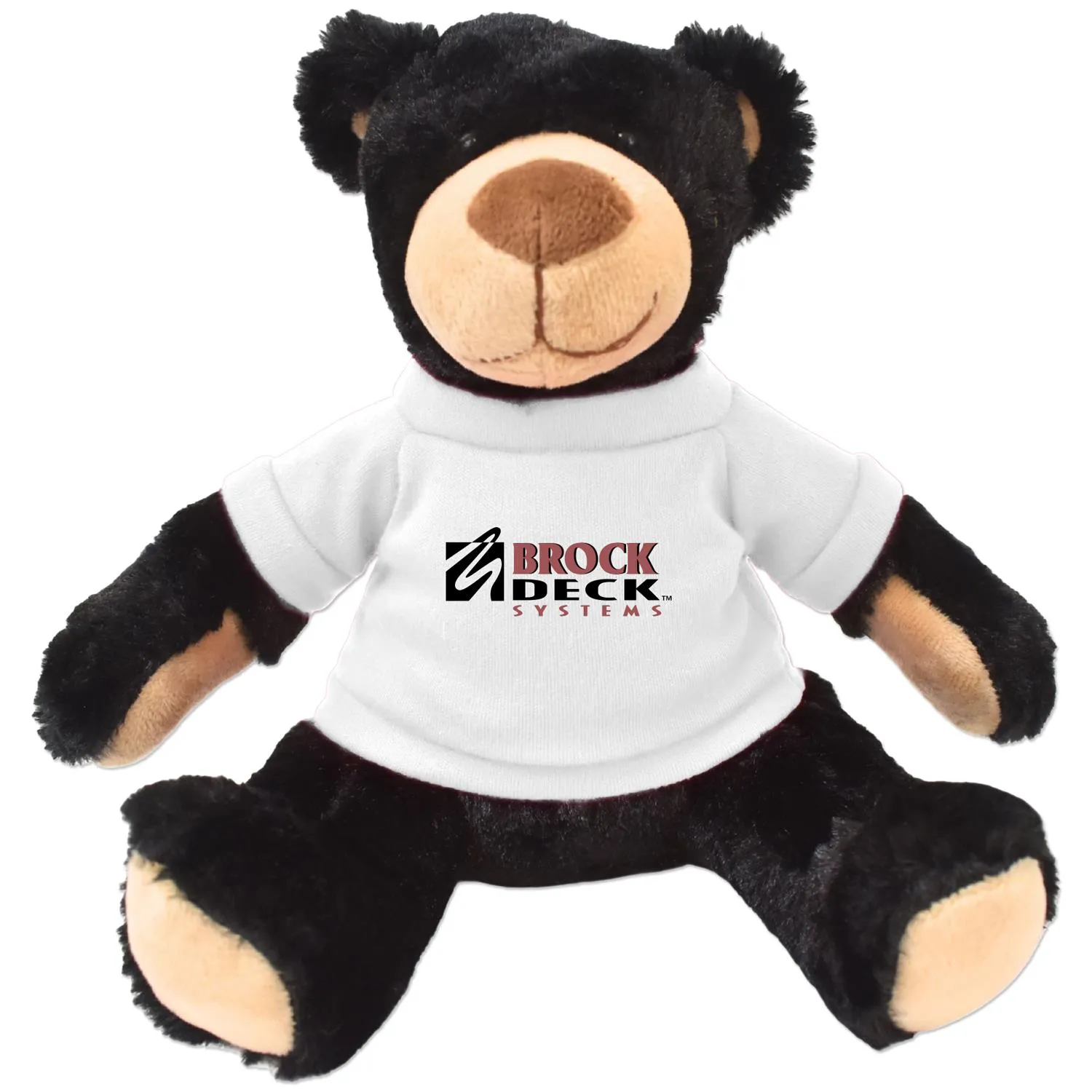 Plush Bear Rufus Black Huggable Soft Polyester - 11 in - product view 10