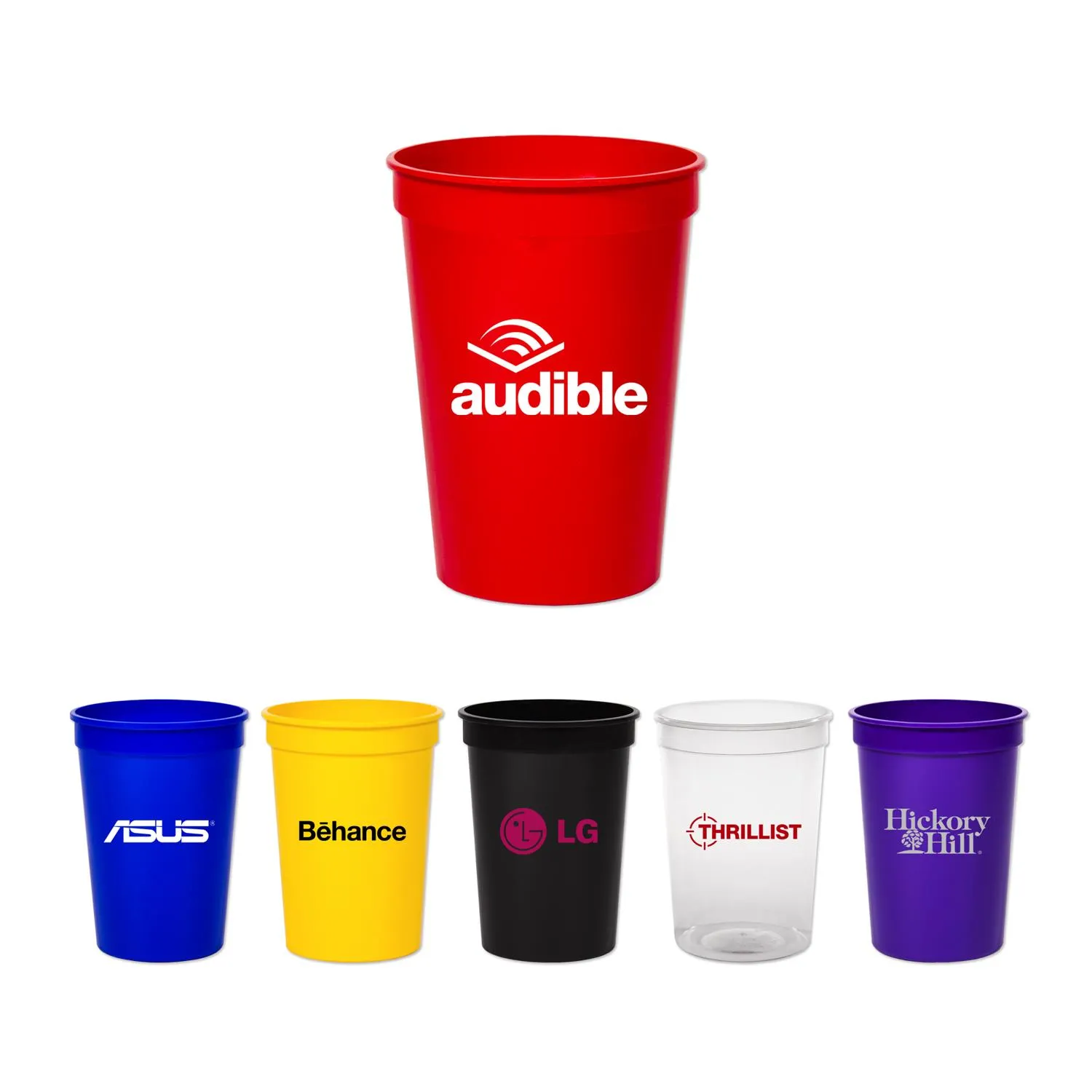 Stadium Cup Smooth Colored Souvenir Polypropylene - 12 oz