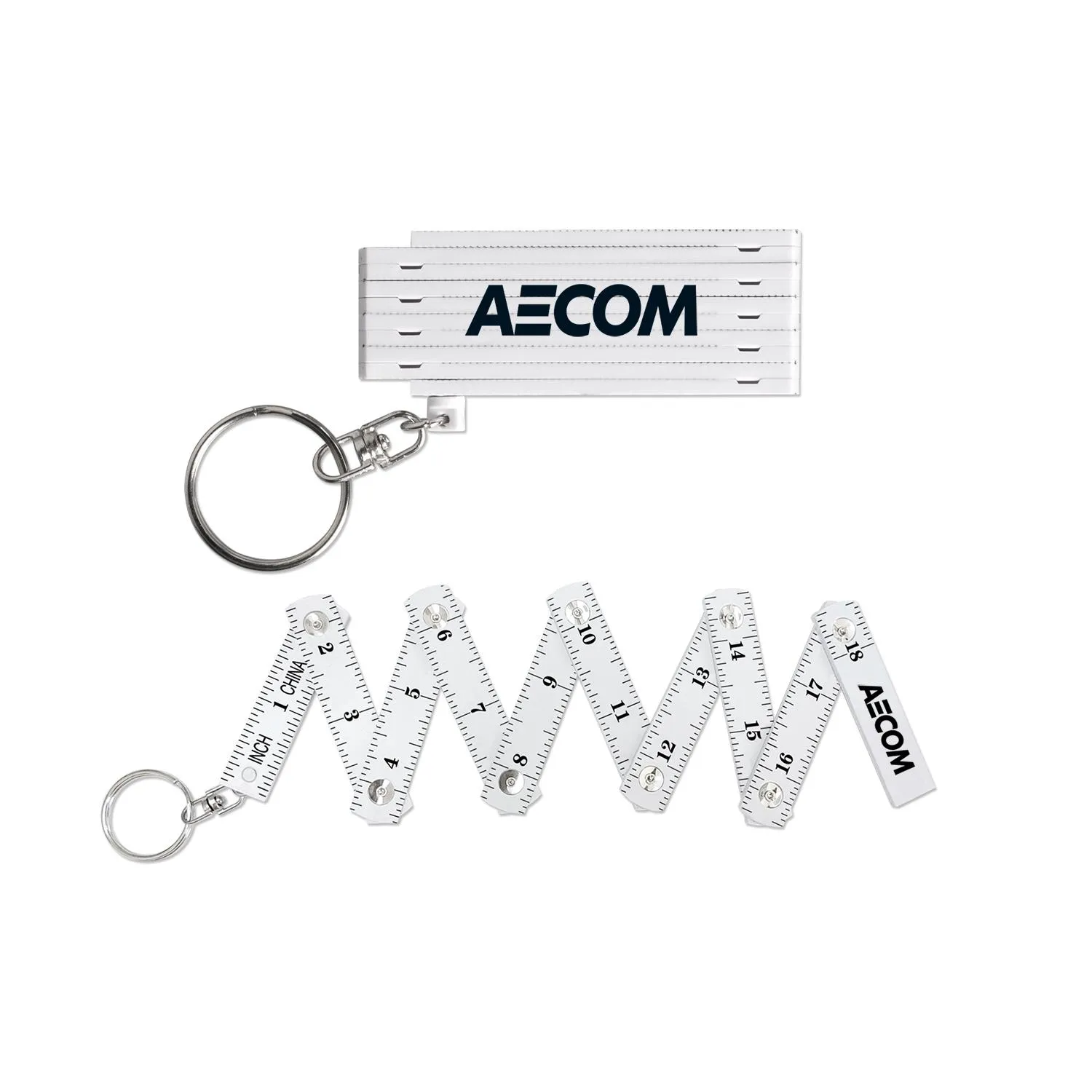 Folding Ruler Keychain Construction Tool - 18 in