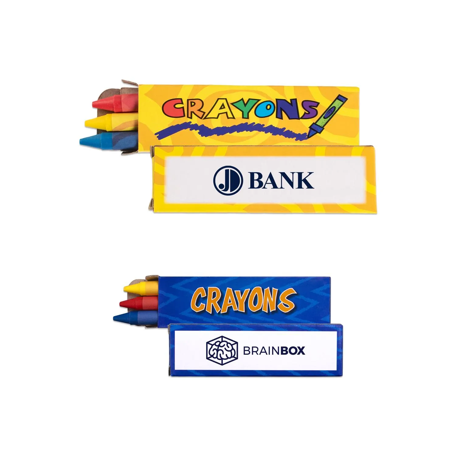 Kids Crayon Pack 3-Count Wax Crayons Marketing Tool