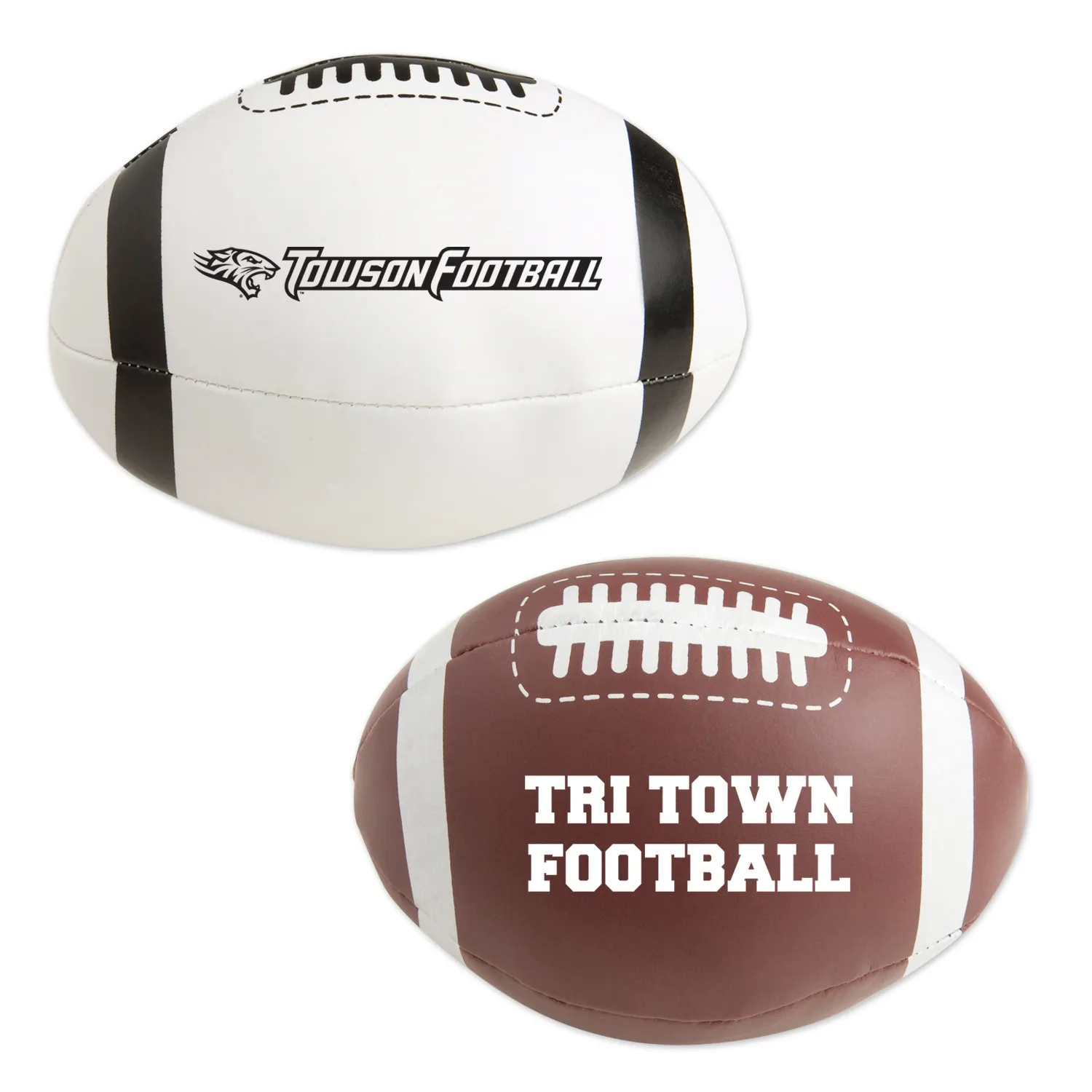 Stuffed Football Vinyl Kids Toy Custom Imprint - 4 in