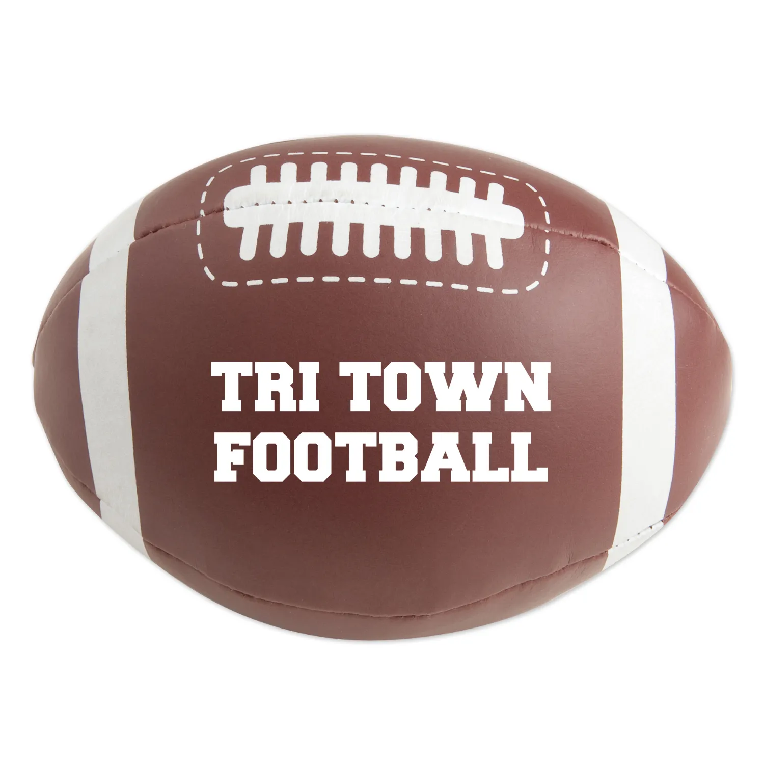 Stuffed Football Vinyl Kids Toy Custom Imprint - 4 in - product view 2