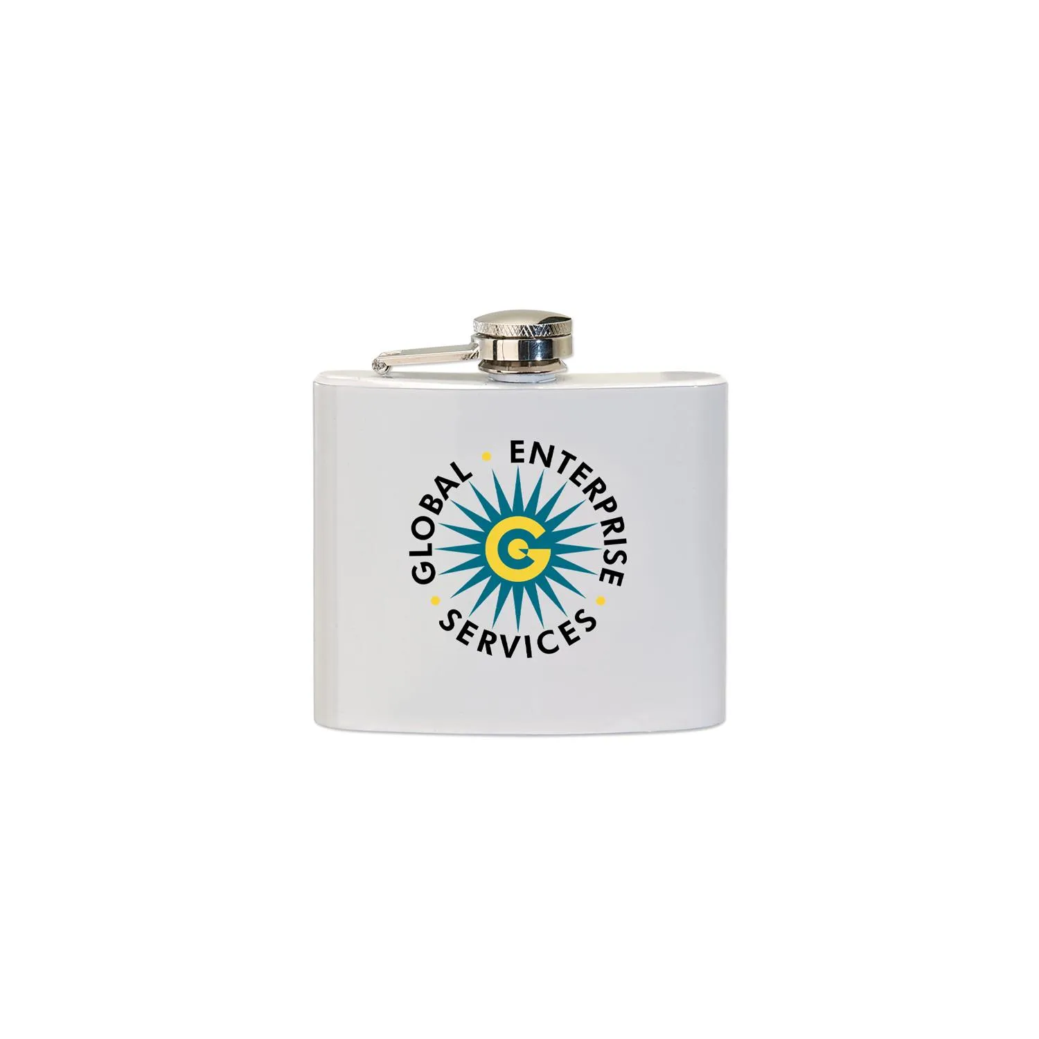 Hip Flask Stainless Steel Hinged Screw Top - 5 oz - product view 2