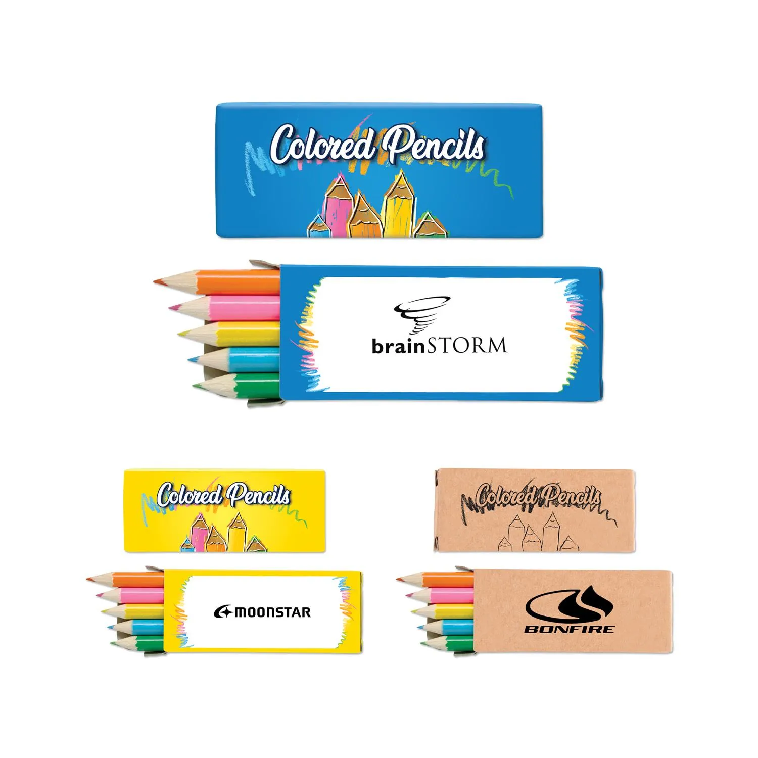 Colored Pencils Non-Toxic Art Set for Kids - 5 Pack