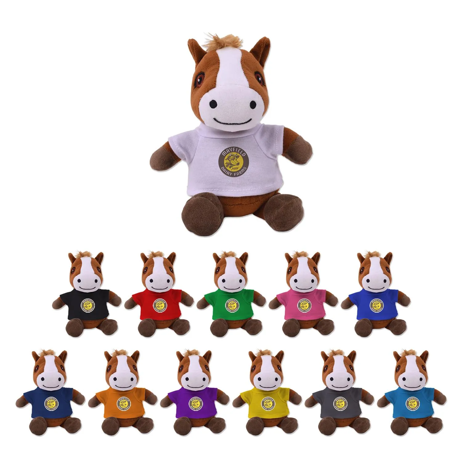 Henry Horse Plush Toy Recycled Polyester - 6 in