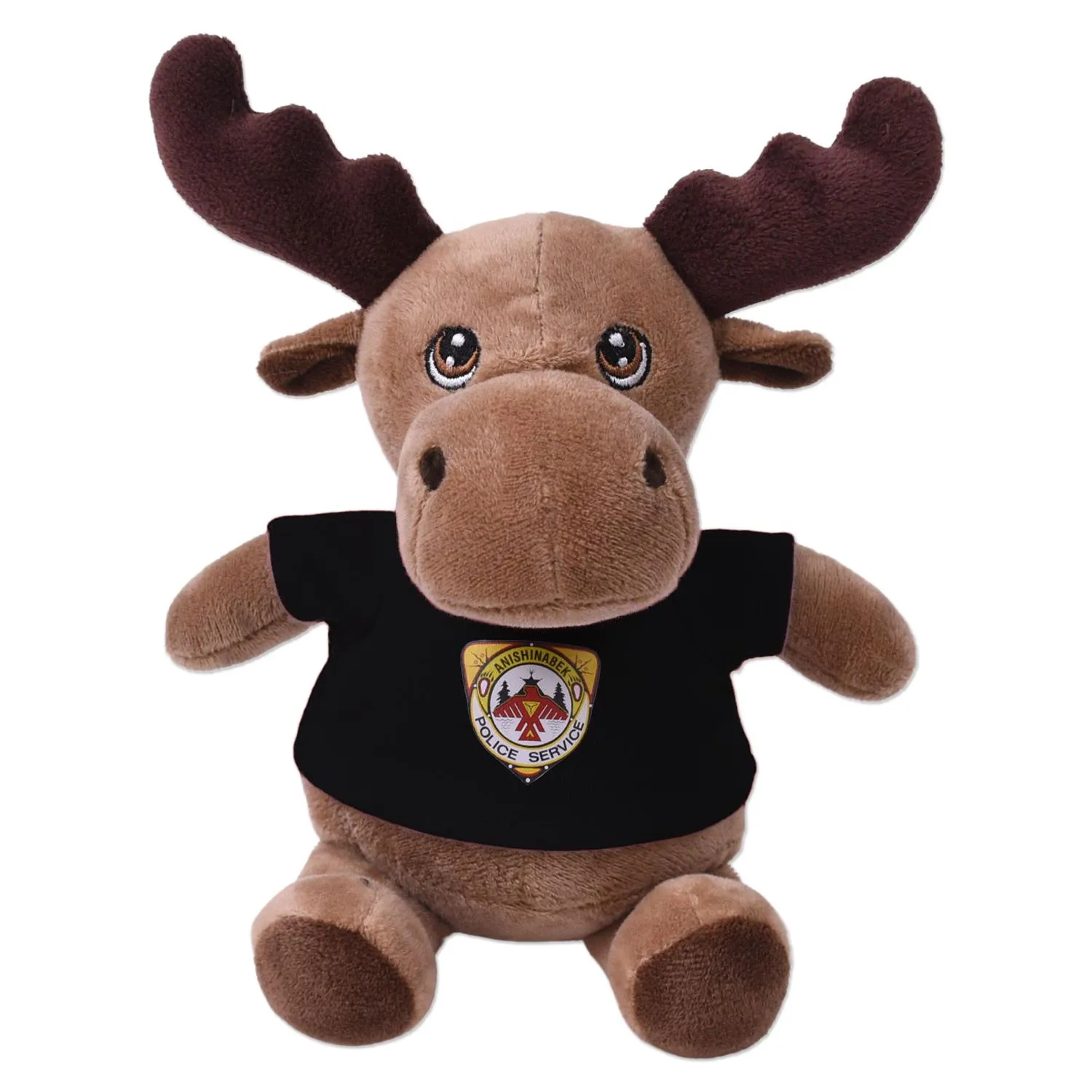 Moose Plush Toy Eco-Friendly Recycled Polyester - 6 in - product view 2
