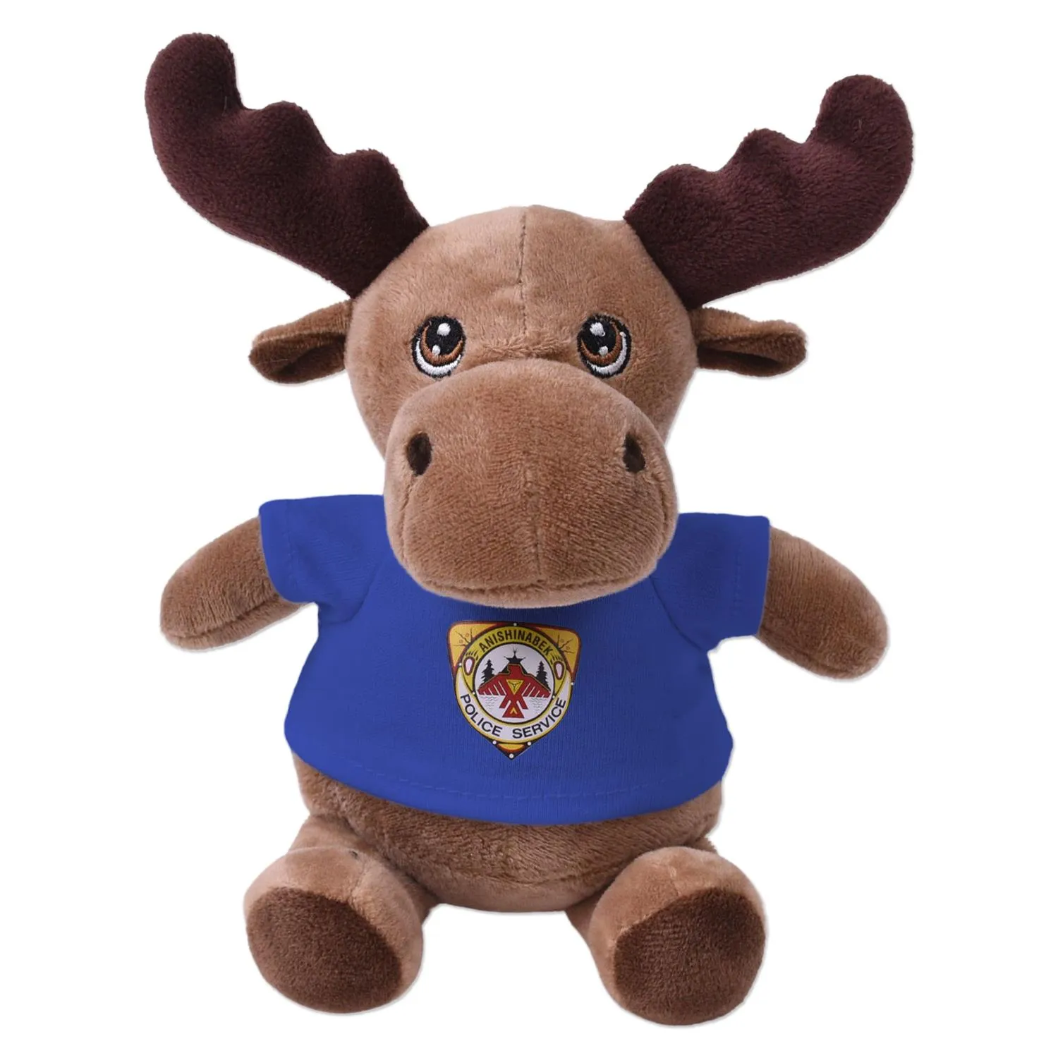 Moose Plush Toy Eco-Friendly Recycled Polyester - 6 in - product view 3