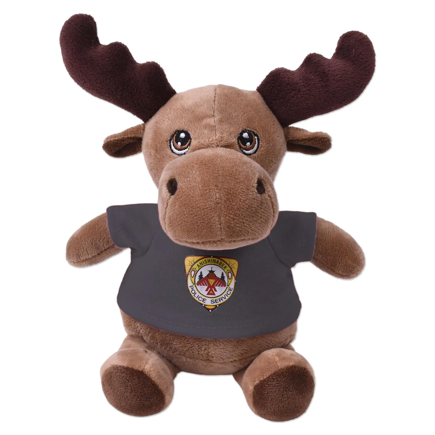 Moose Plush Toy Eco-Friendly Recycled Polyester - 6 in - product view 4