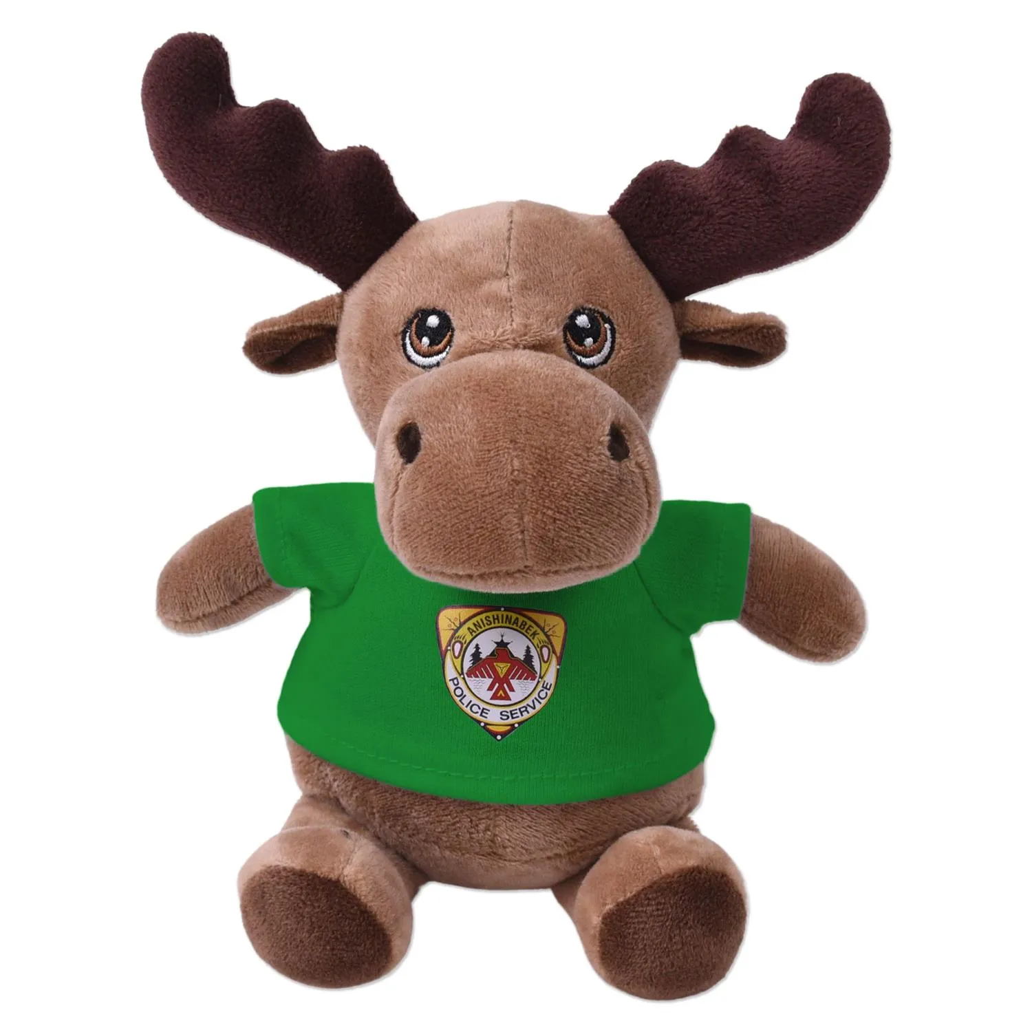 Moose Plush Toy Eco-Friendly Recycled Polyester - 6 in - product view 5