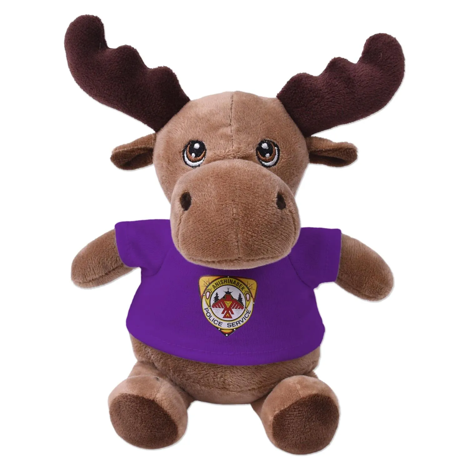 Moose Plush Toy Eco-Friendly Recycled Polyester - 6 in - product view 9