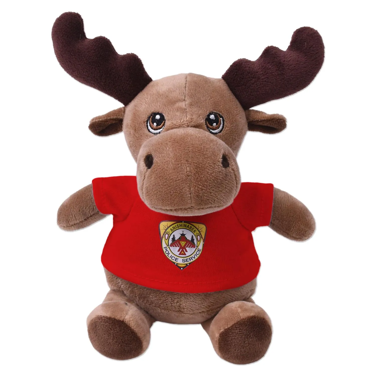 Moose Plush Toy Eco-Friendly Recycled Polyester - 6 in - product view 10