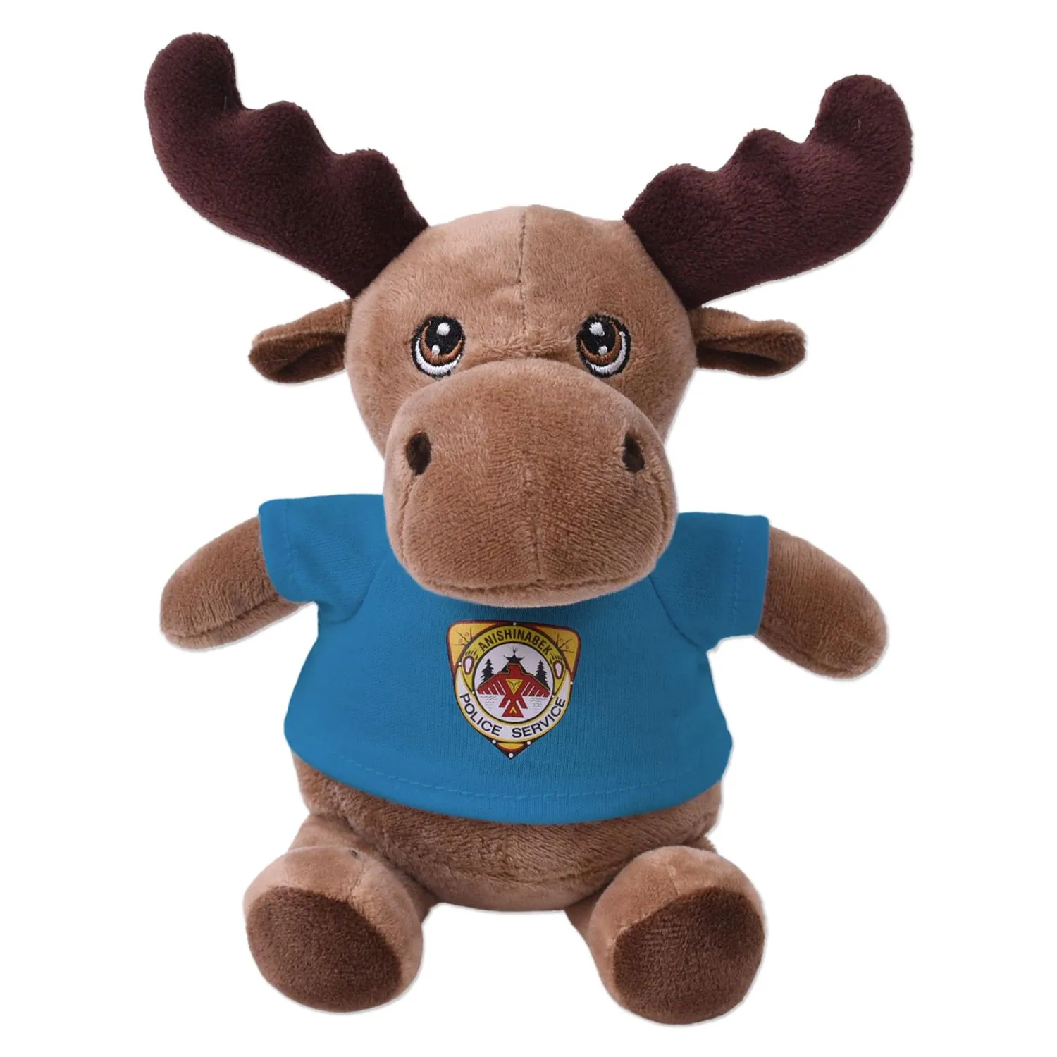 Moose Plush Toy Eco-Friendly Recycled Polyester - 6 in - product view 11