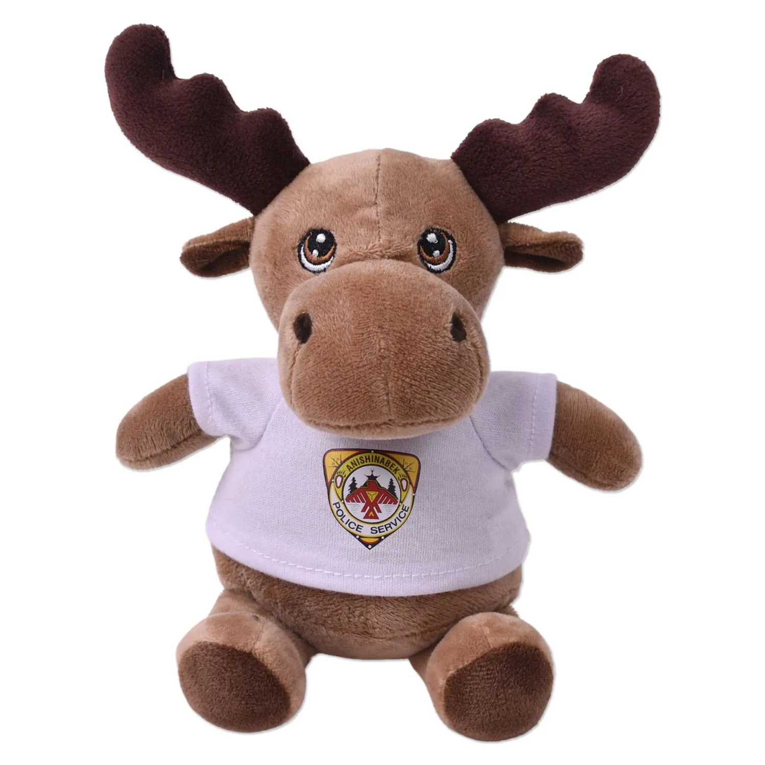 Moose Plush Toy Eco-Friendly Recycled Polyester - 6 in - product view 12