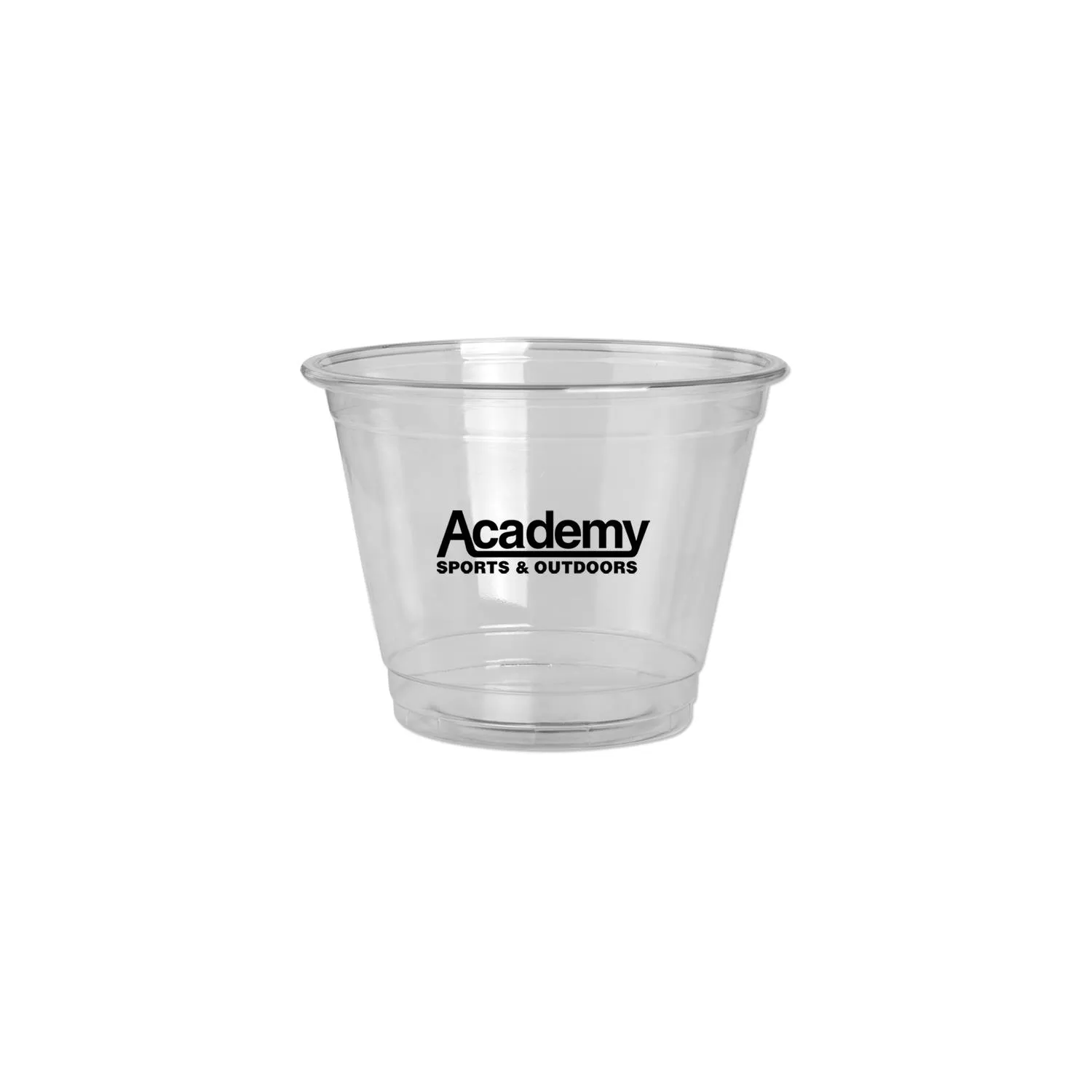 Squat Cup Clear Plastic Economy Style - 9 oz
