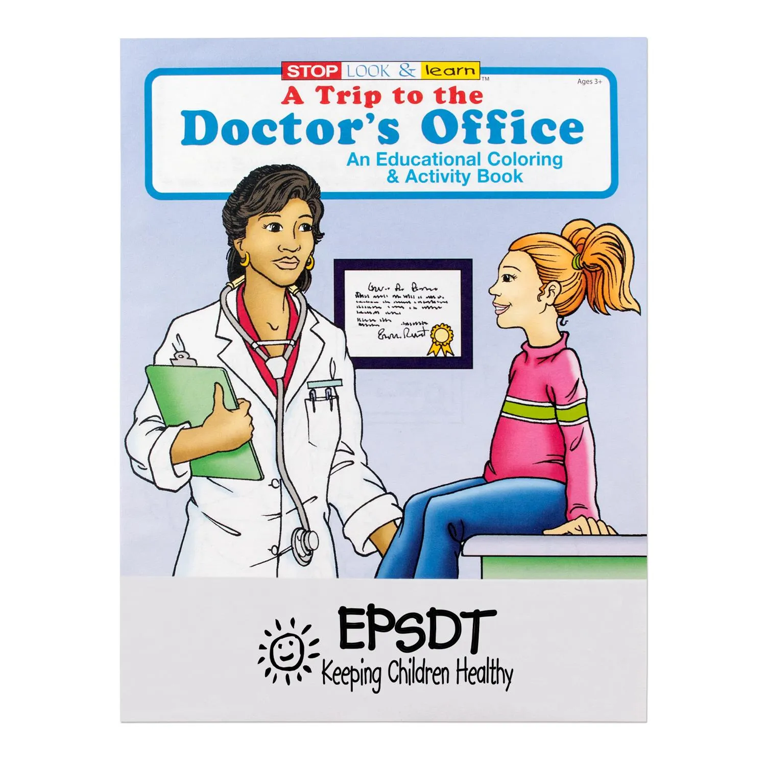 Doctor Visit Coloring Book Educational Custom Cover