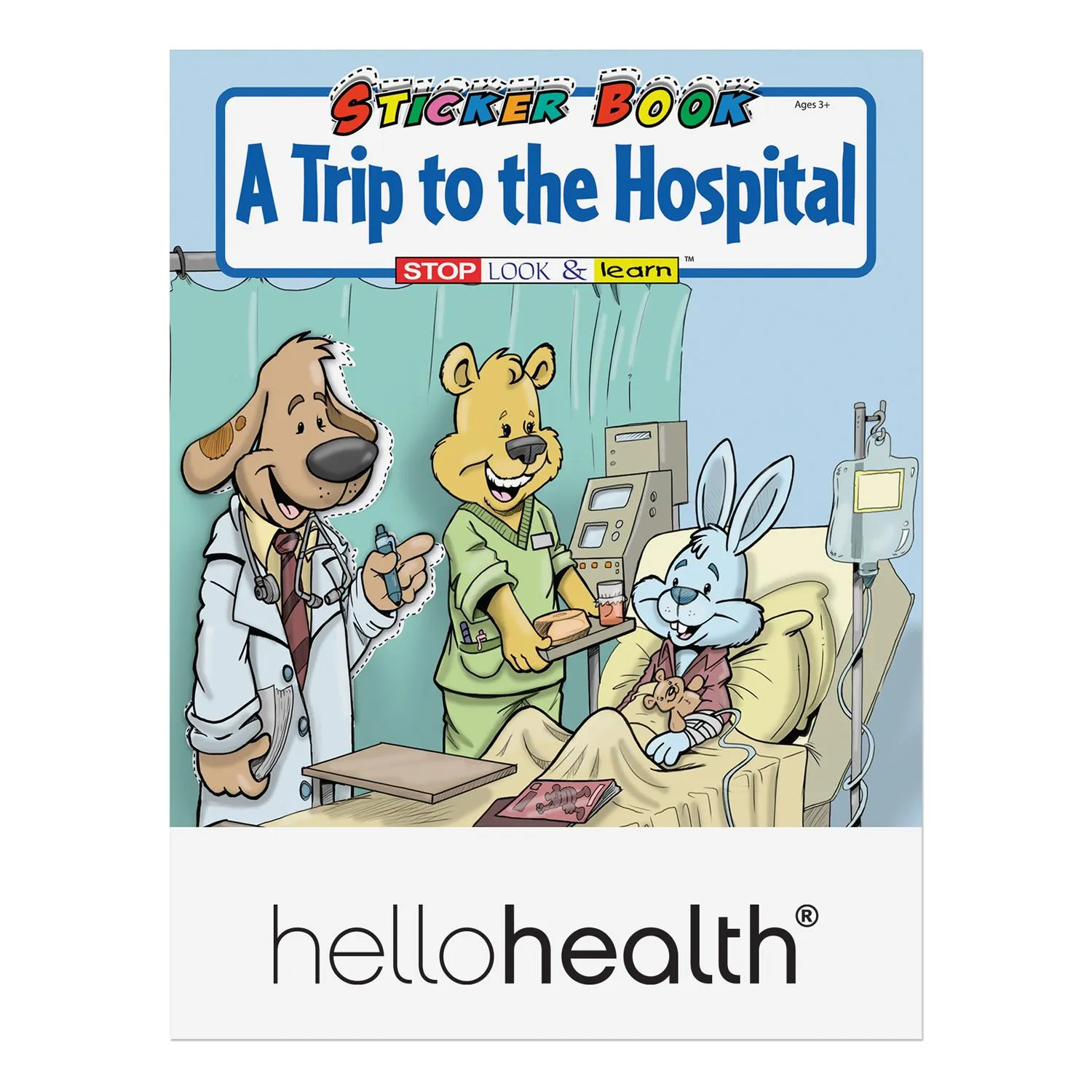 Hospital Visit Stickers Book Educational Custom Cover