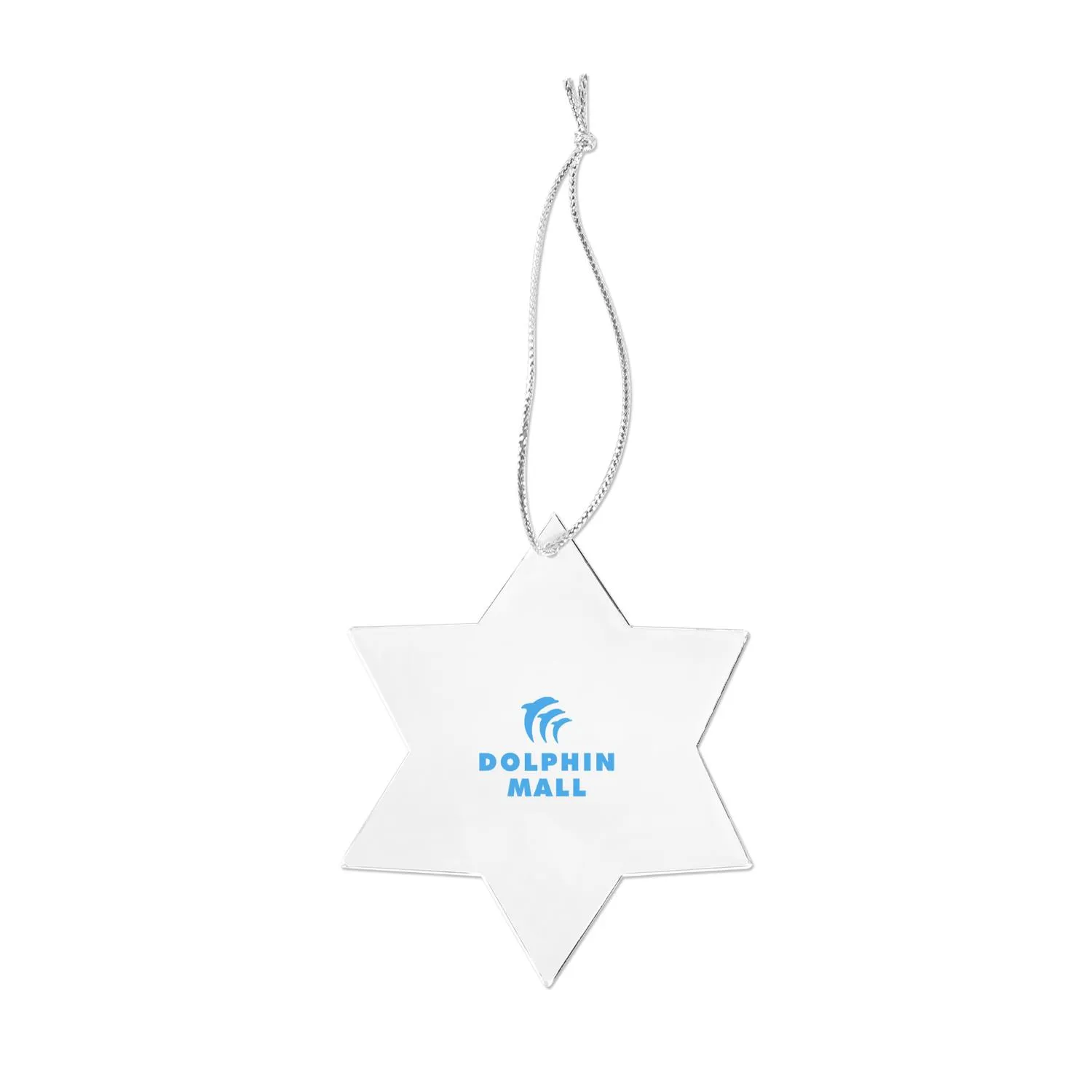 Star of David Ornament Clear Acrylic Hanukkah Decor