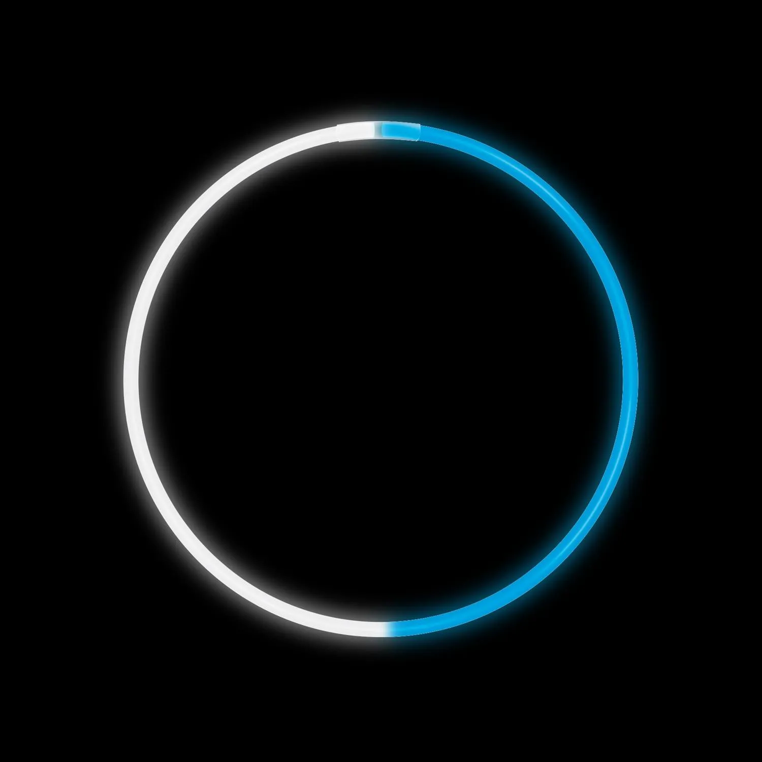 Lite Rope Necklace Blue White Half Color - 22 in (50 Pack)