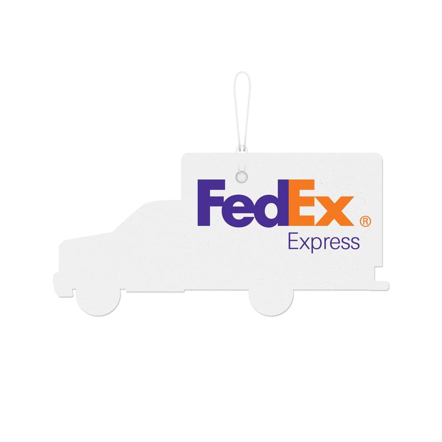 Box Truck Air Freshener Stock Shape Custom Print