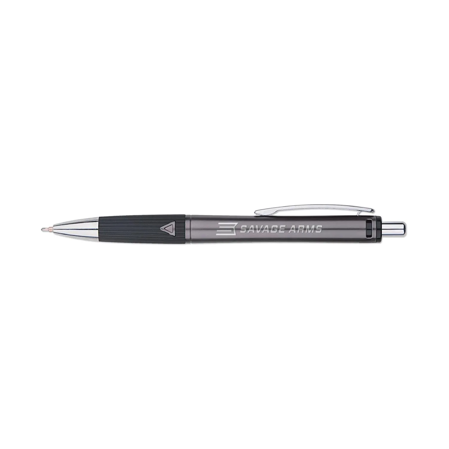 Gel Pen Retractable Matte Barrel Ribbed Rubber Grip - product view 3