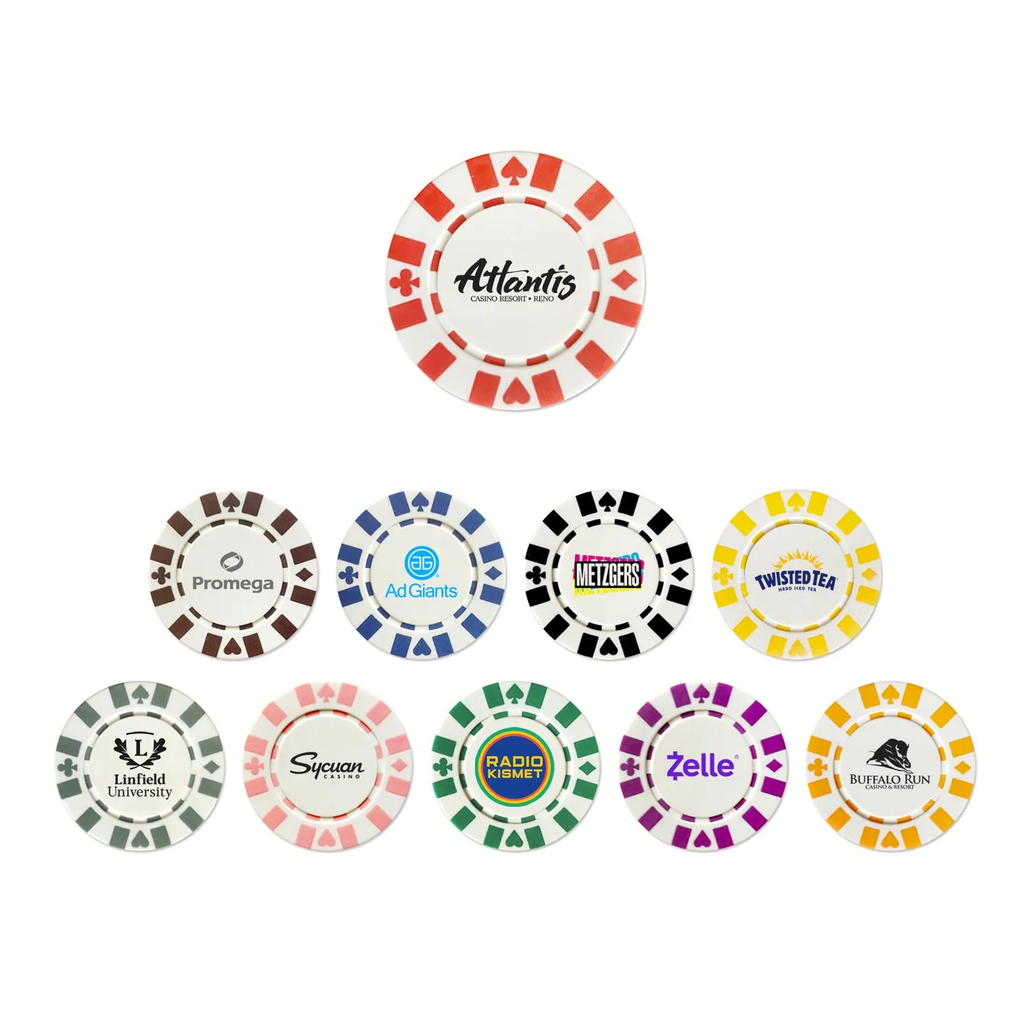 Ceramic Poker Chip Casino Quality Composite Clay