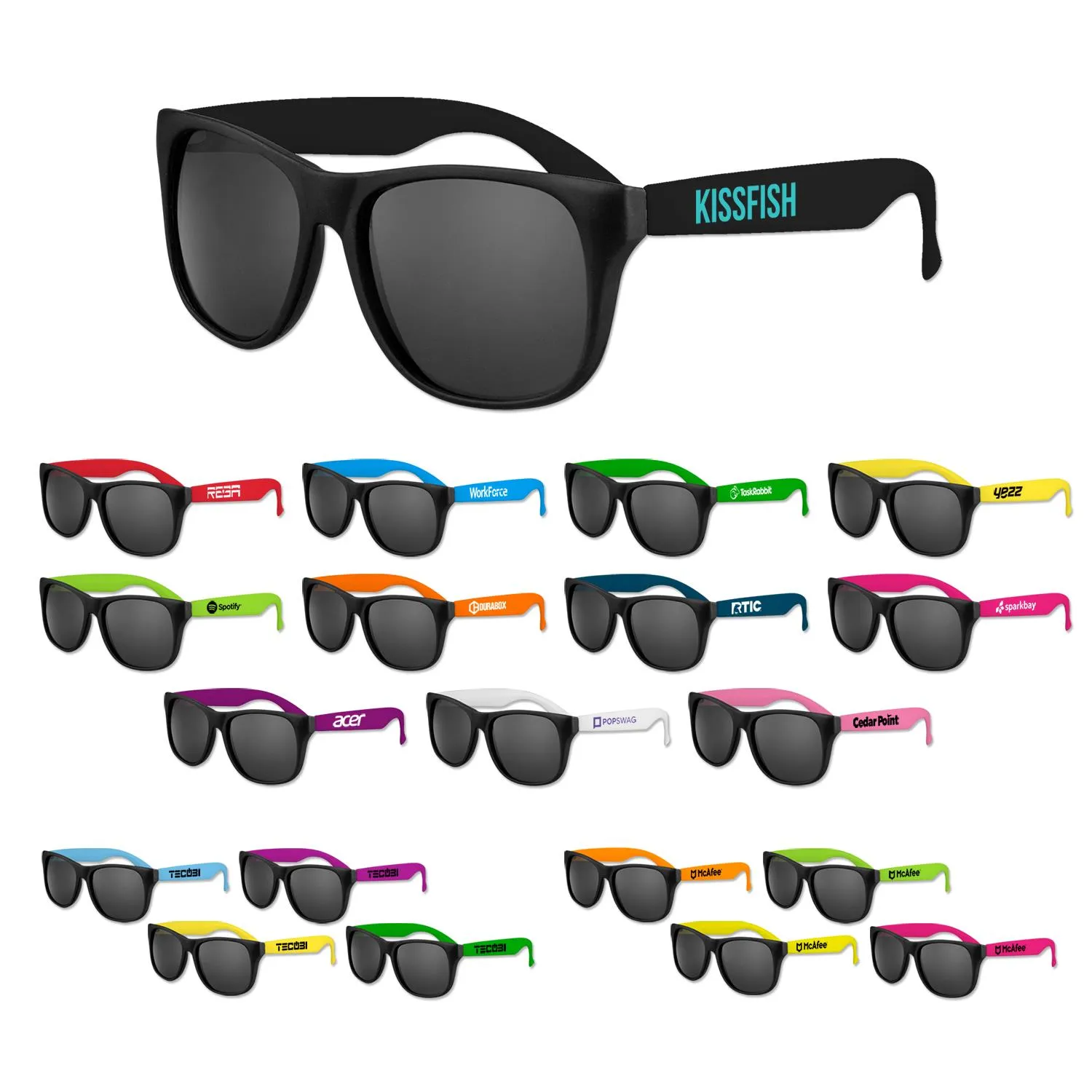 Sunglasses UV400 Protection Multiple Colors - One Size