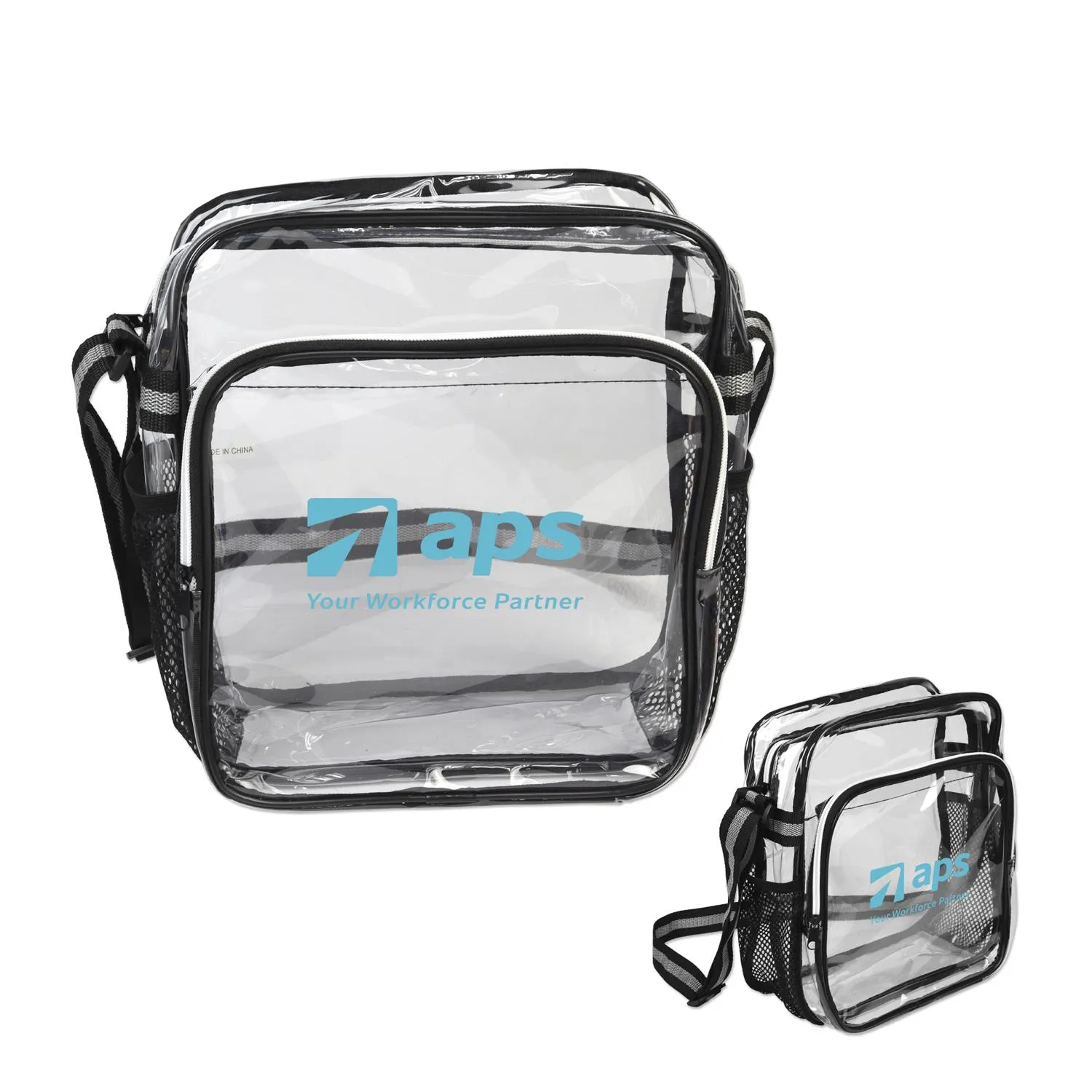Clear Messenger Bag TPU Material Stadium Approved