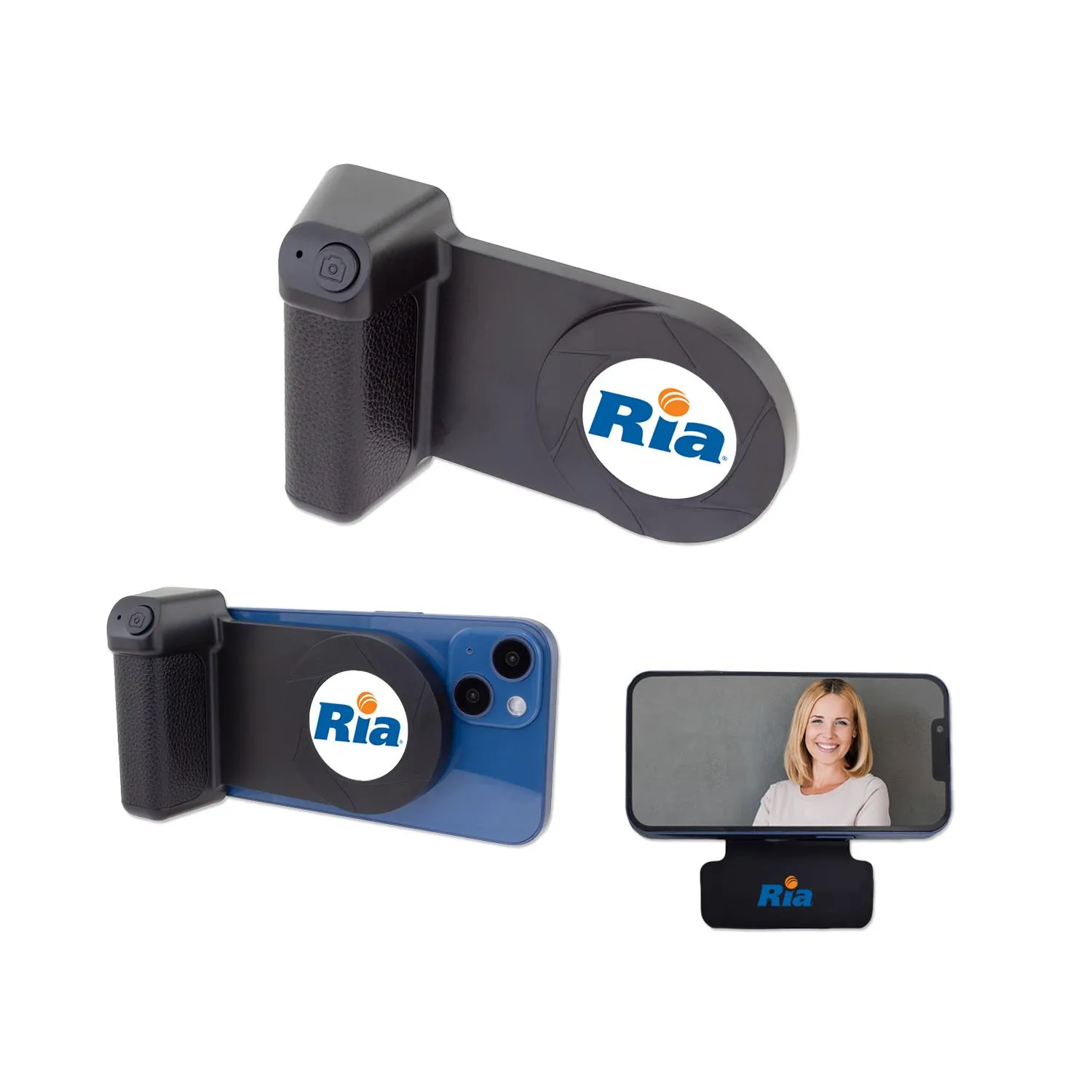 Clik Grip Phone Holder with Charger - promotional product with custom logo