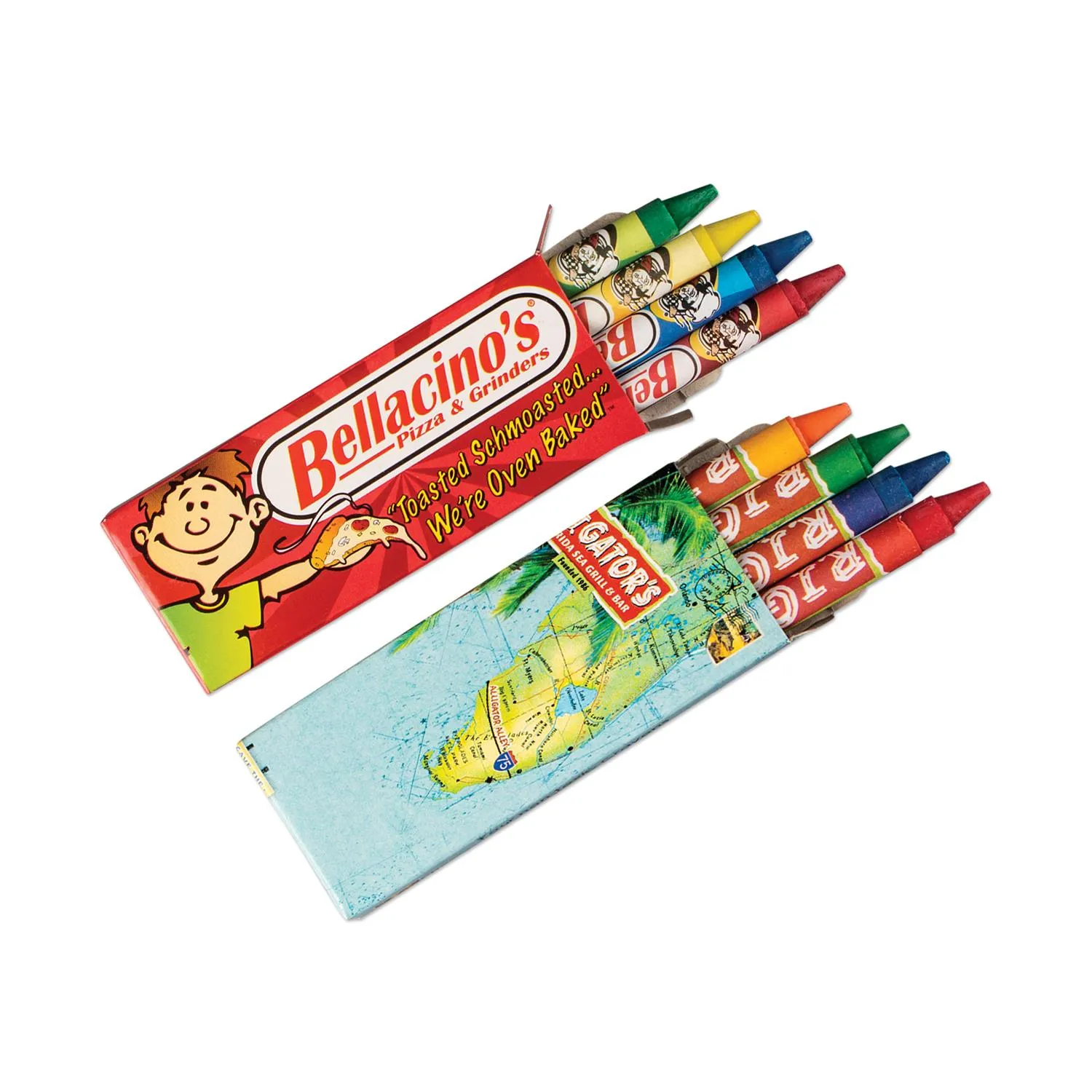 Crayons Custom Box and Wrapper 4 Pack Full Color Print