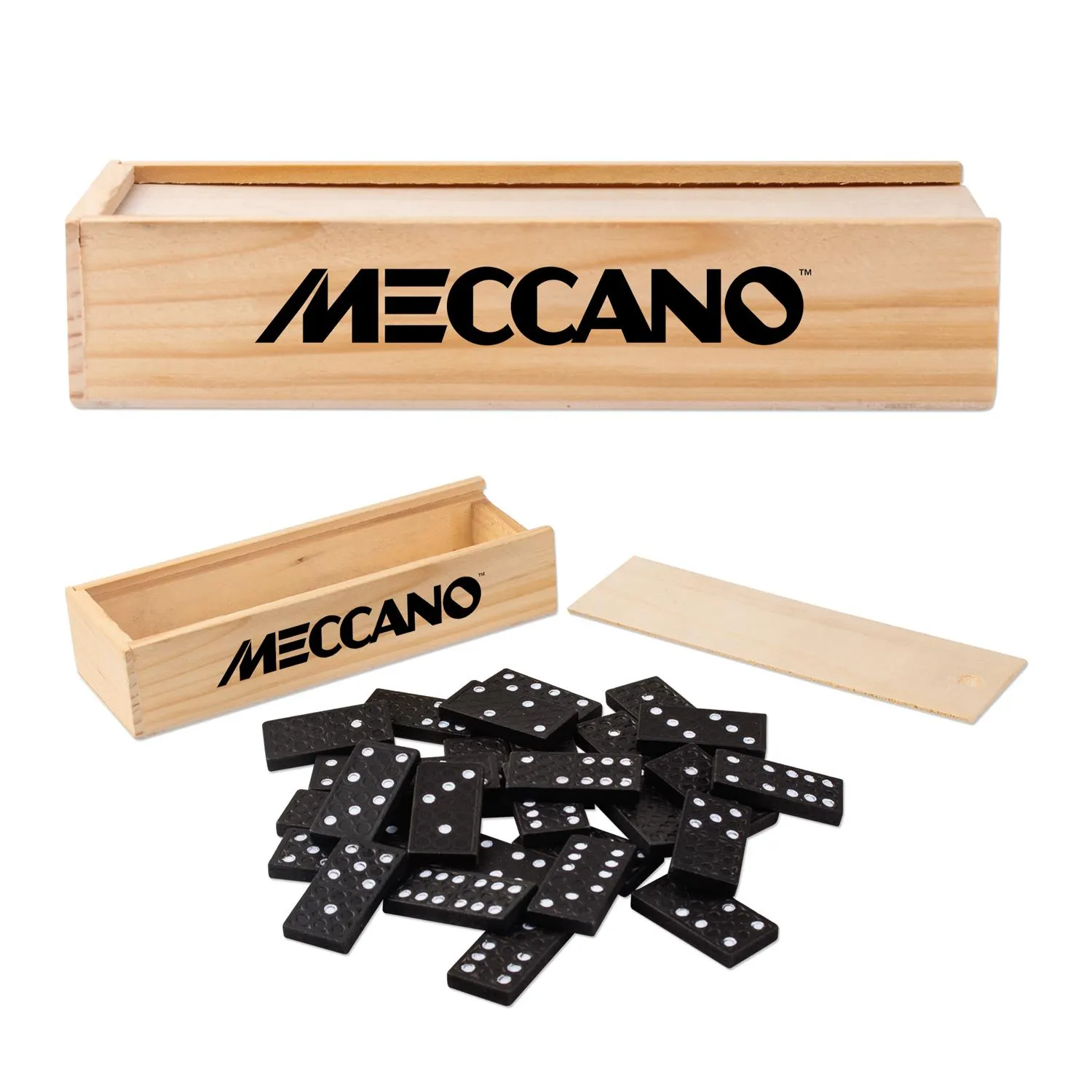 Dominoes Game Set in Wood Box 28 Pieces Instructions