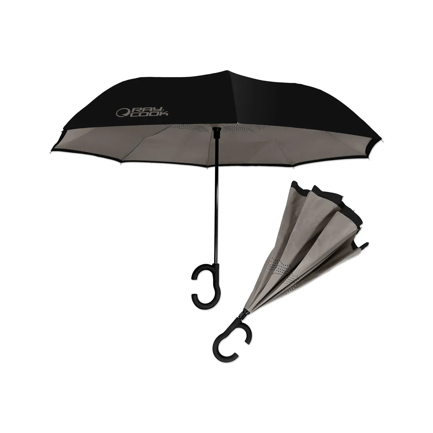 Inverted Umbrella Dual-Tone Polyester Auto-Open - product view 4