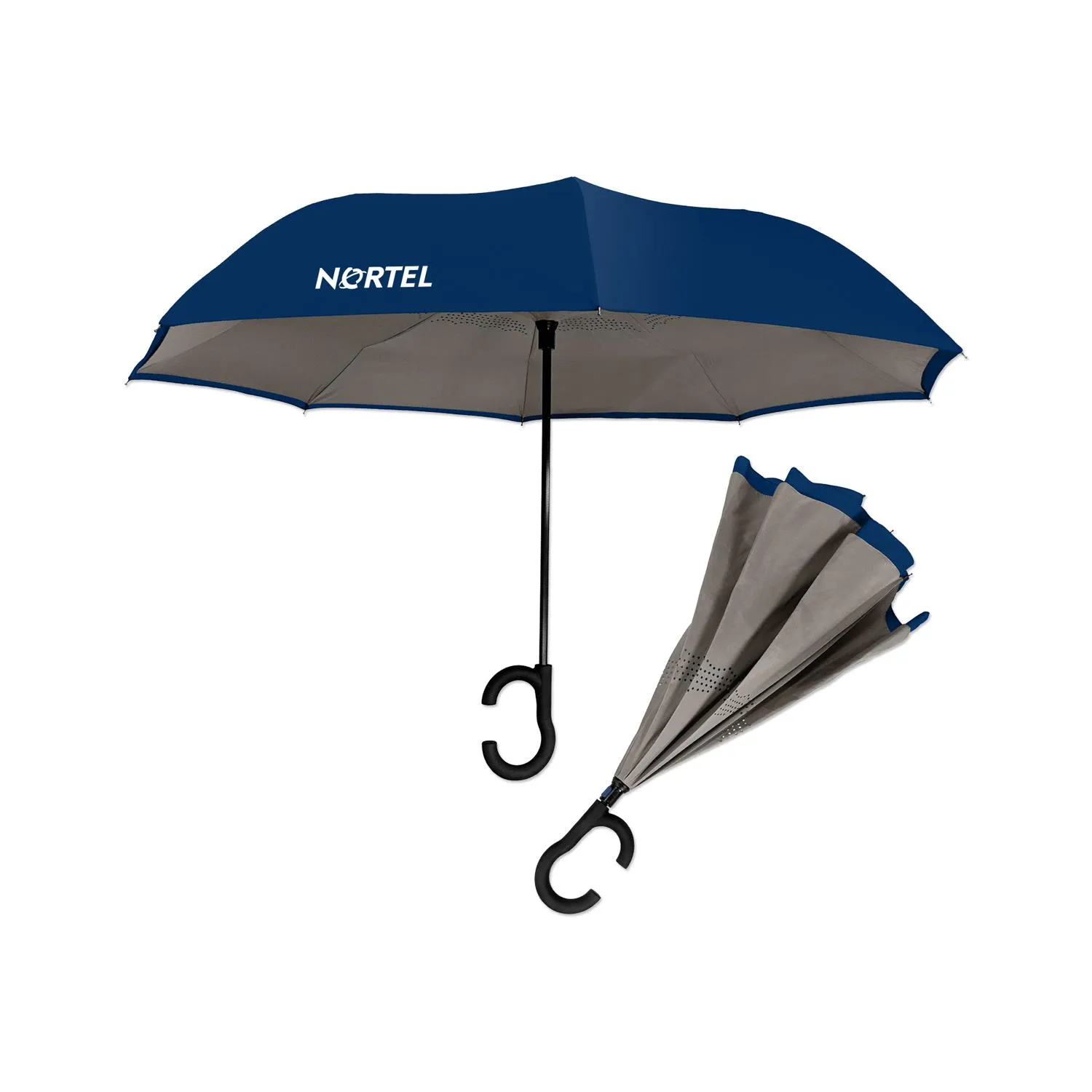 Inverted Umbrella Dual-Tone Polyester Auto-Open - product view 5