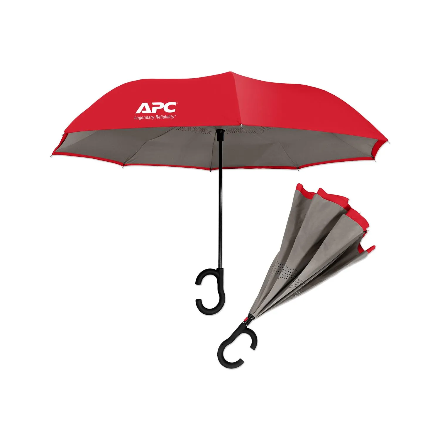 Inverted Umbrella Dual-Tone Polyester Auto-Open - product view 6