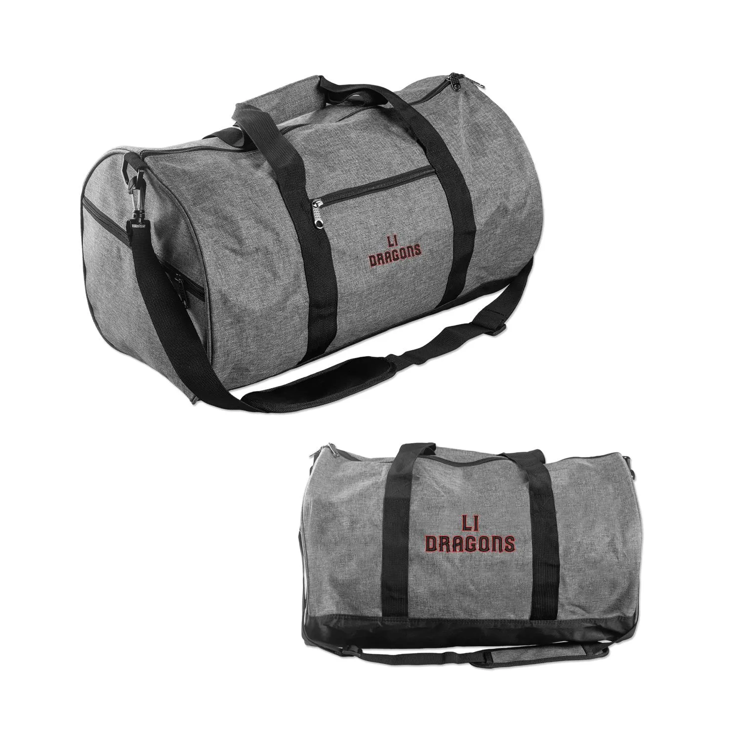 Duffle Bag Barrel Shape Polyester Top Zipper