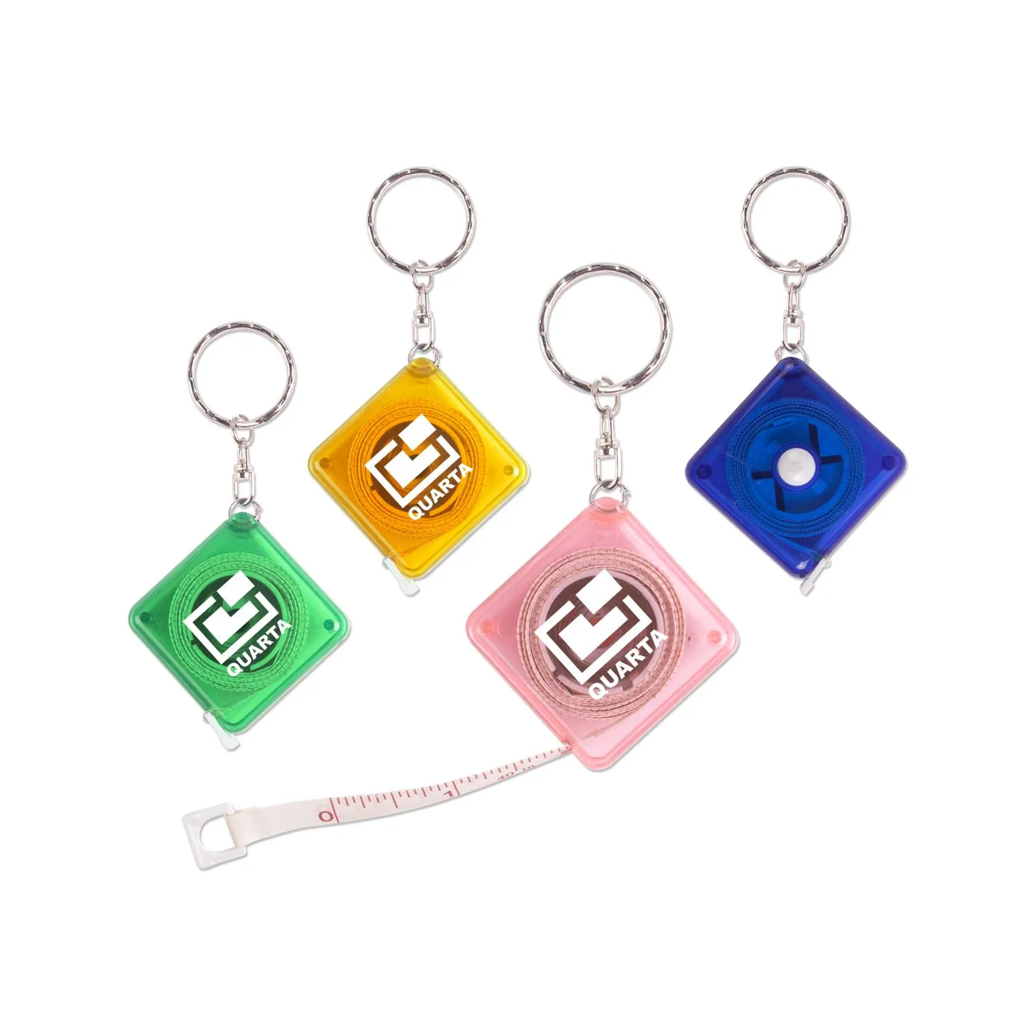 Tape Measure Keychain Soft Fiber Construction - 40 in