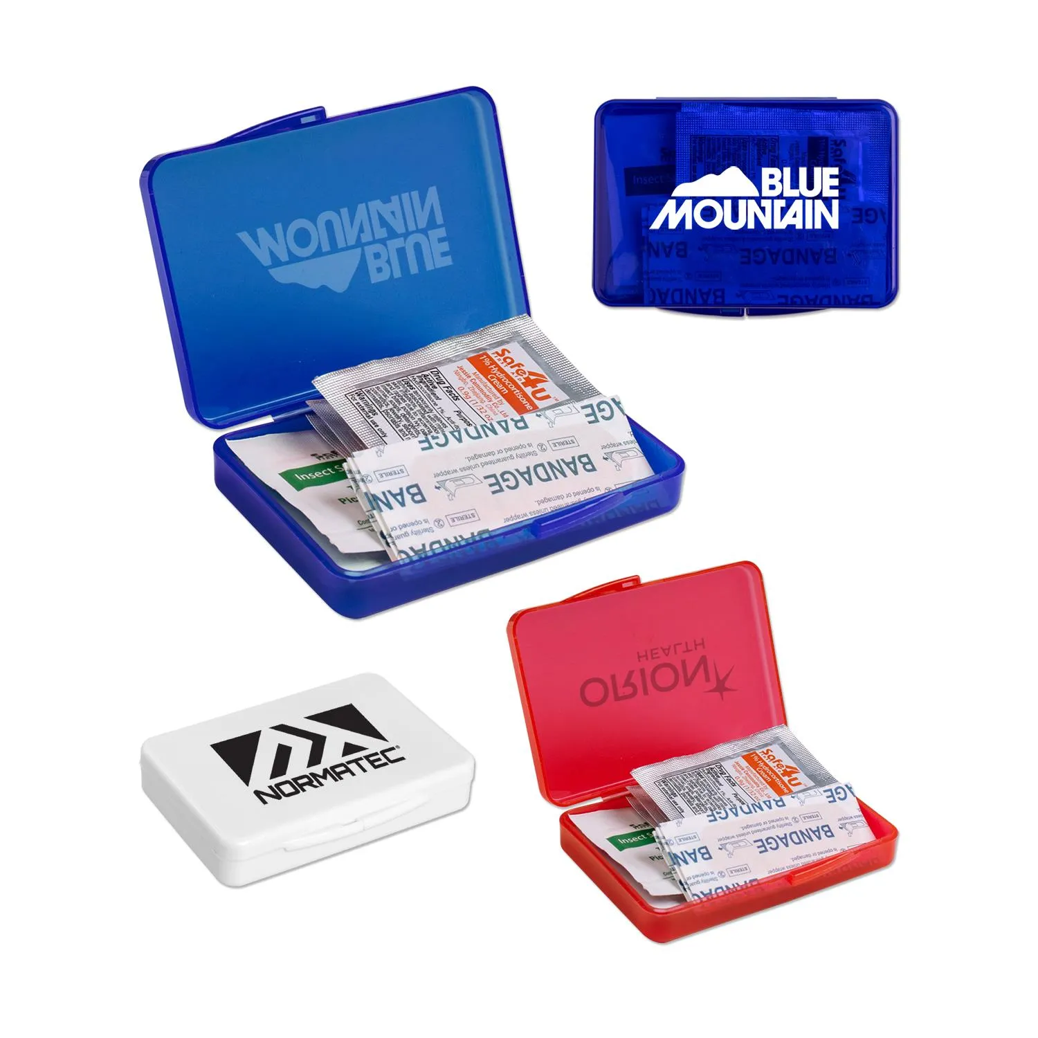 First Aid Kit Plastic Container Portable Travel Size