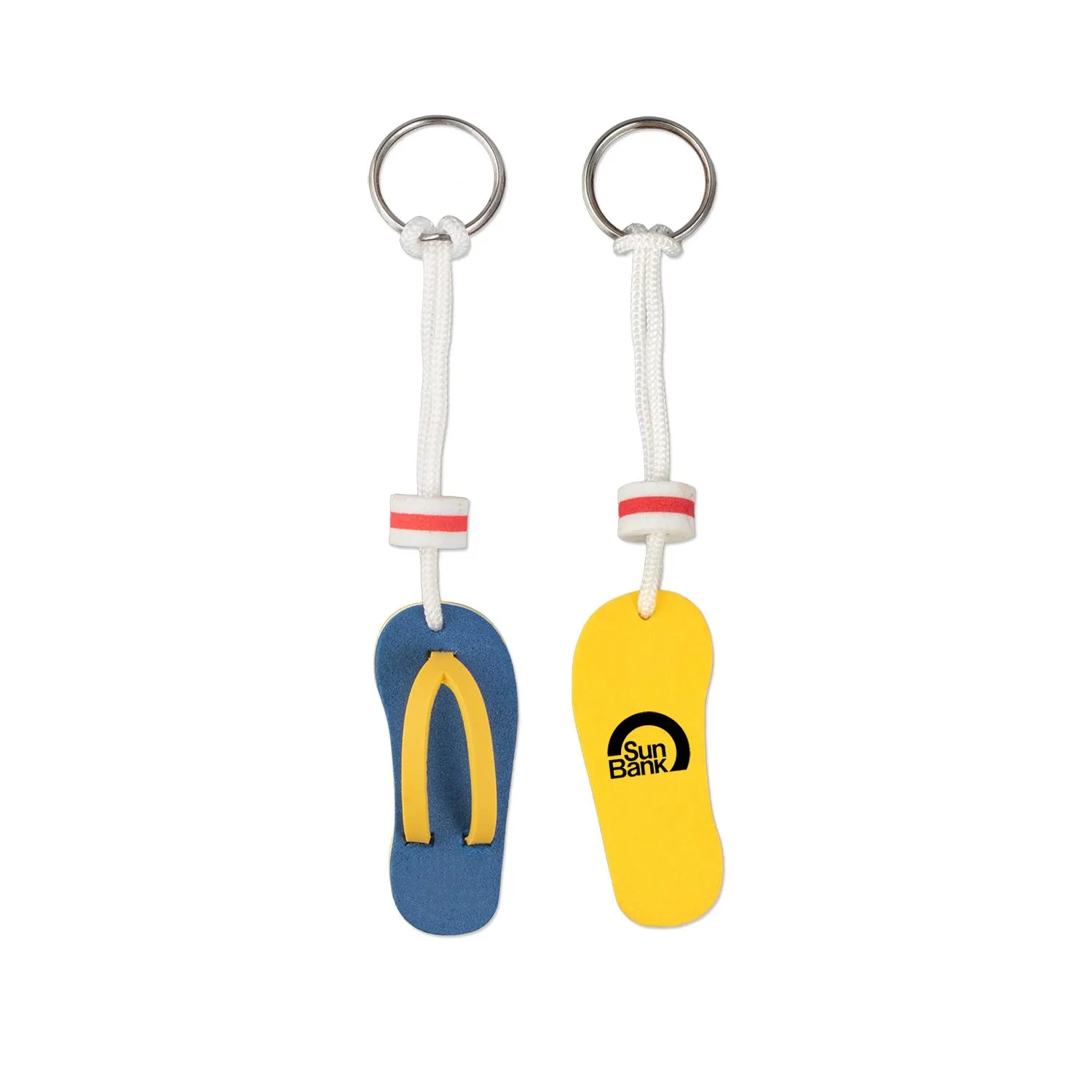 Custom Keychain Flip Flop Floating Water Safe Design