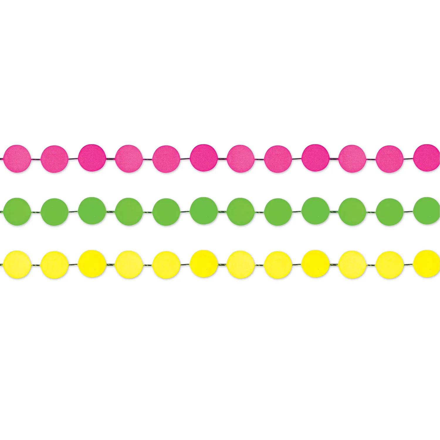 Glow in the Dark Bead Necklace Silicone - 42 in