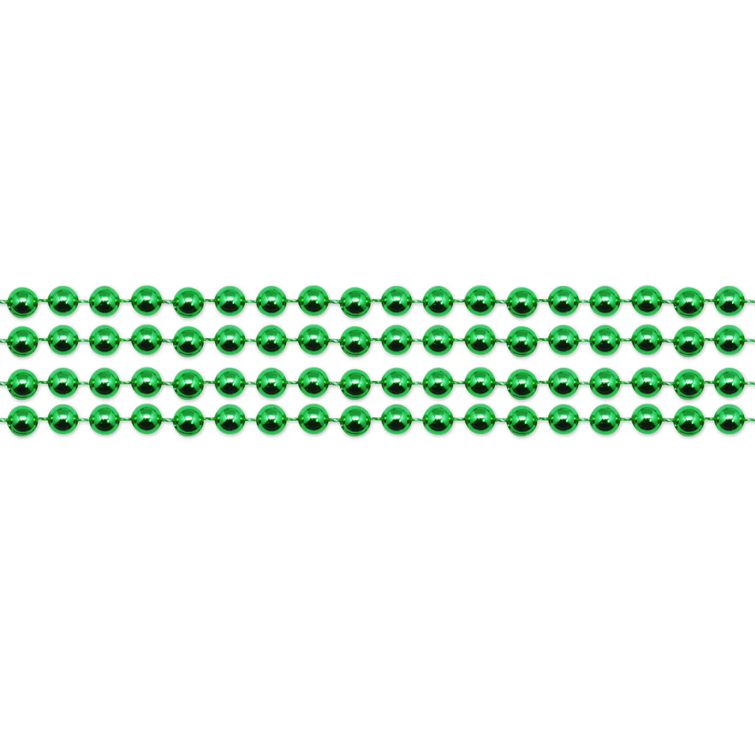 Green Bead Necklace Mardi Gras - 33 in (144 Pack)