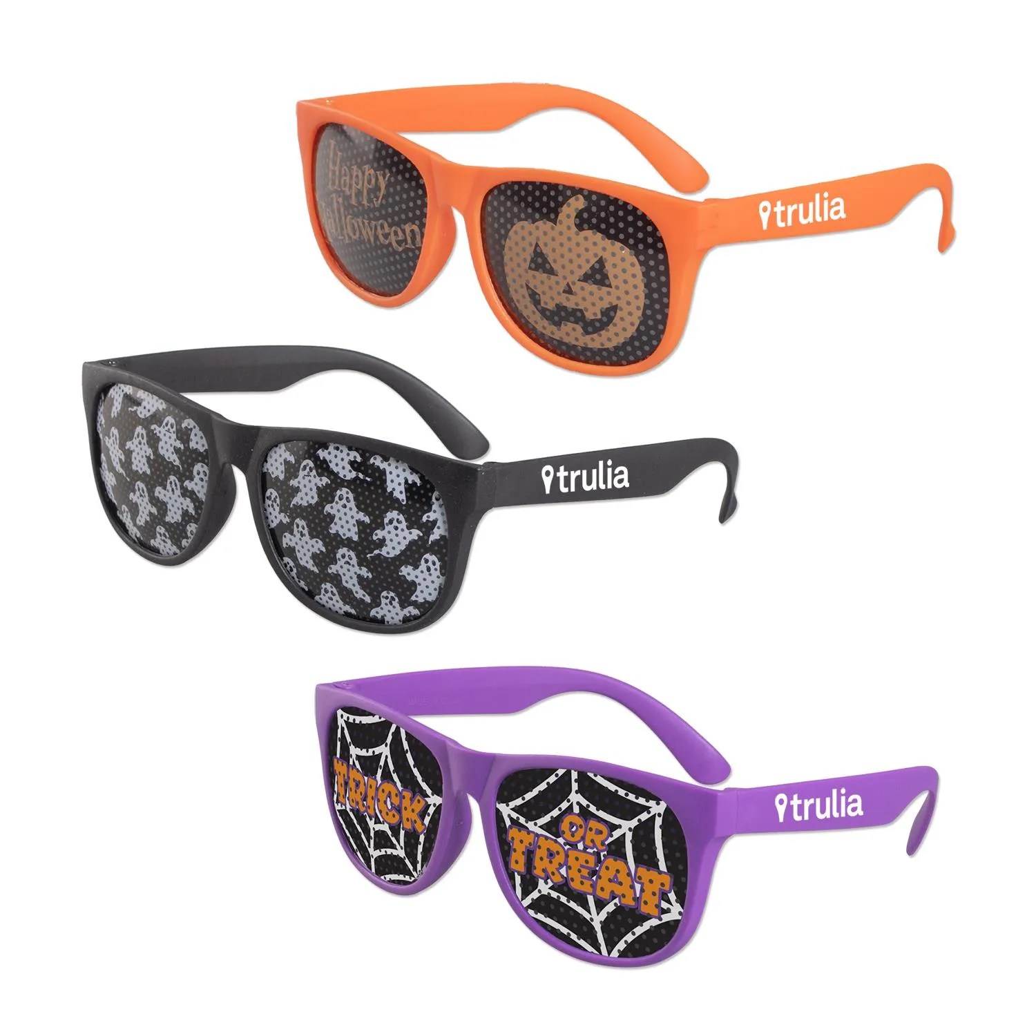 Halloween Pinhole Sunglasses Art Design Novelty (3 Pack)
