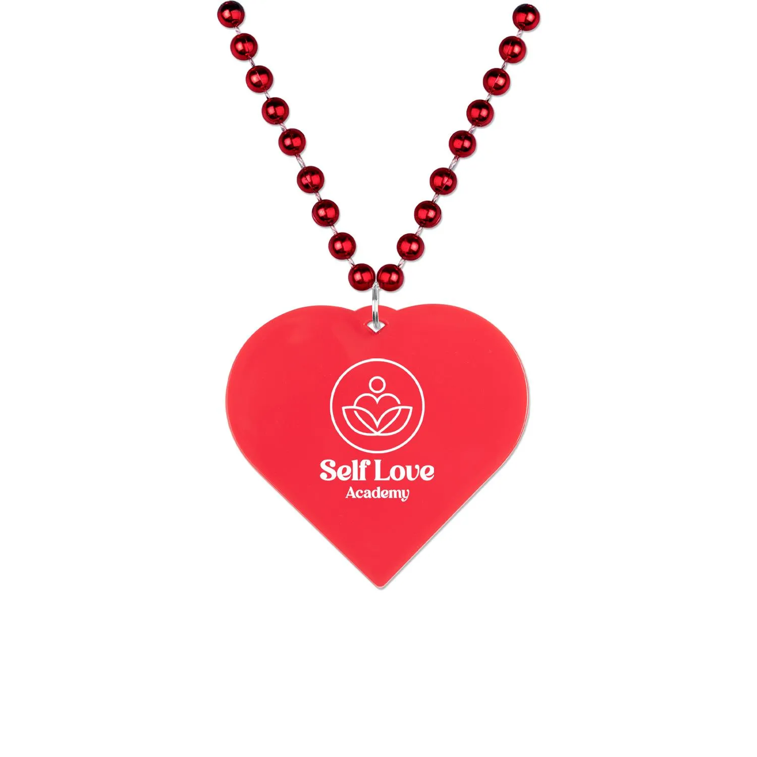 Heart Medallion Beads Parade Fundraising Event Toss